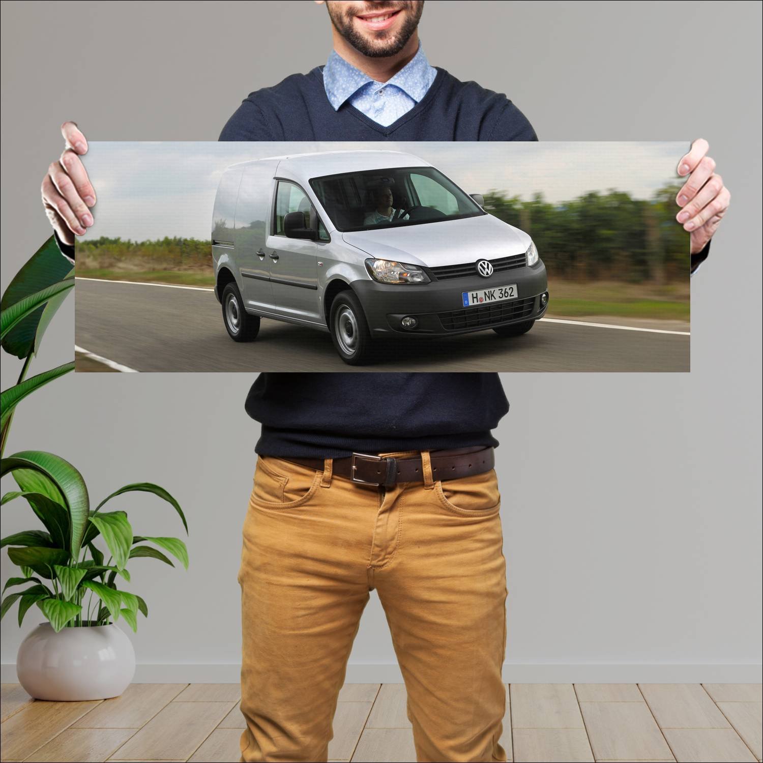 Cuadro grande 30x80cm 2010 volkswagen caddy panel 556 Volkswagen