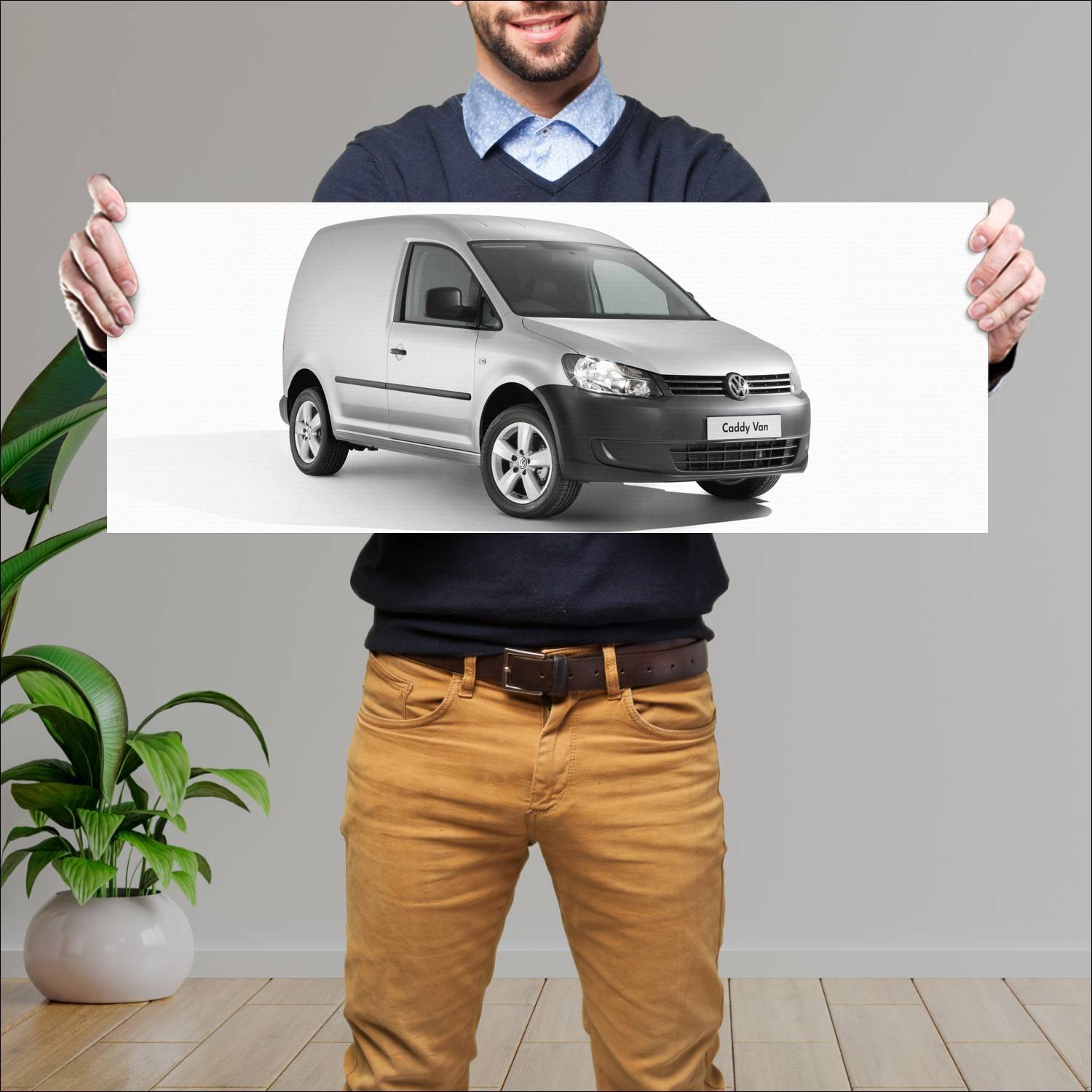 Cuadro grande 30x80cm 2010 volkswagen caddy panel 557 Volkswagen