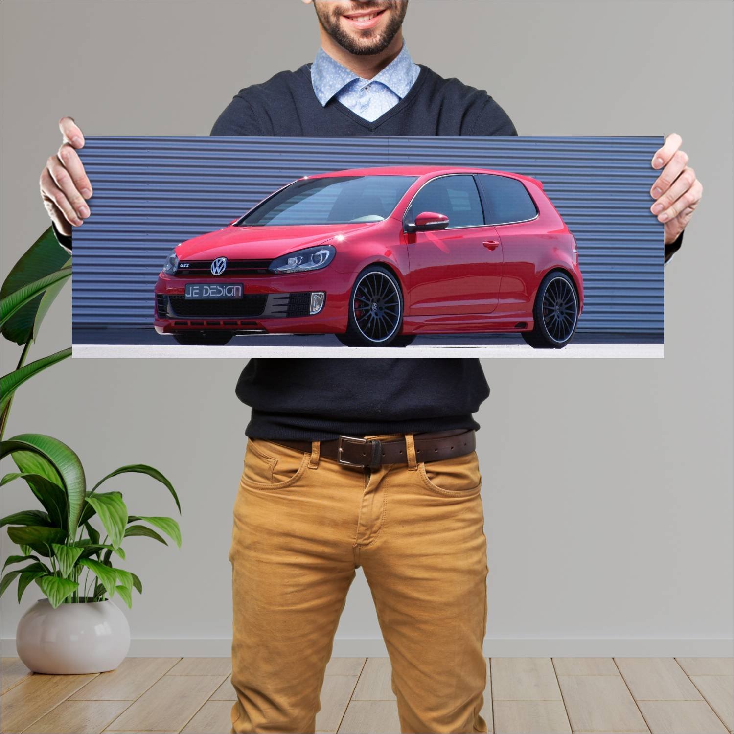 Cuadro grande 30x80cm 2010 volkswagen golf gti by 573 Volkswagen