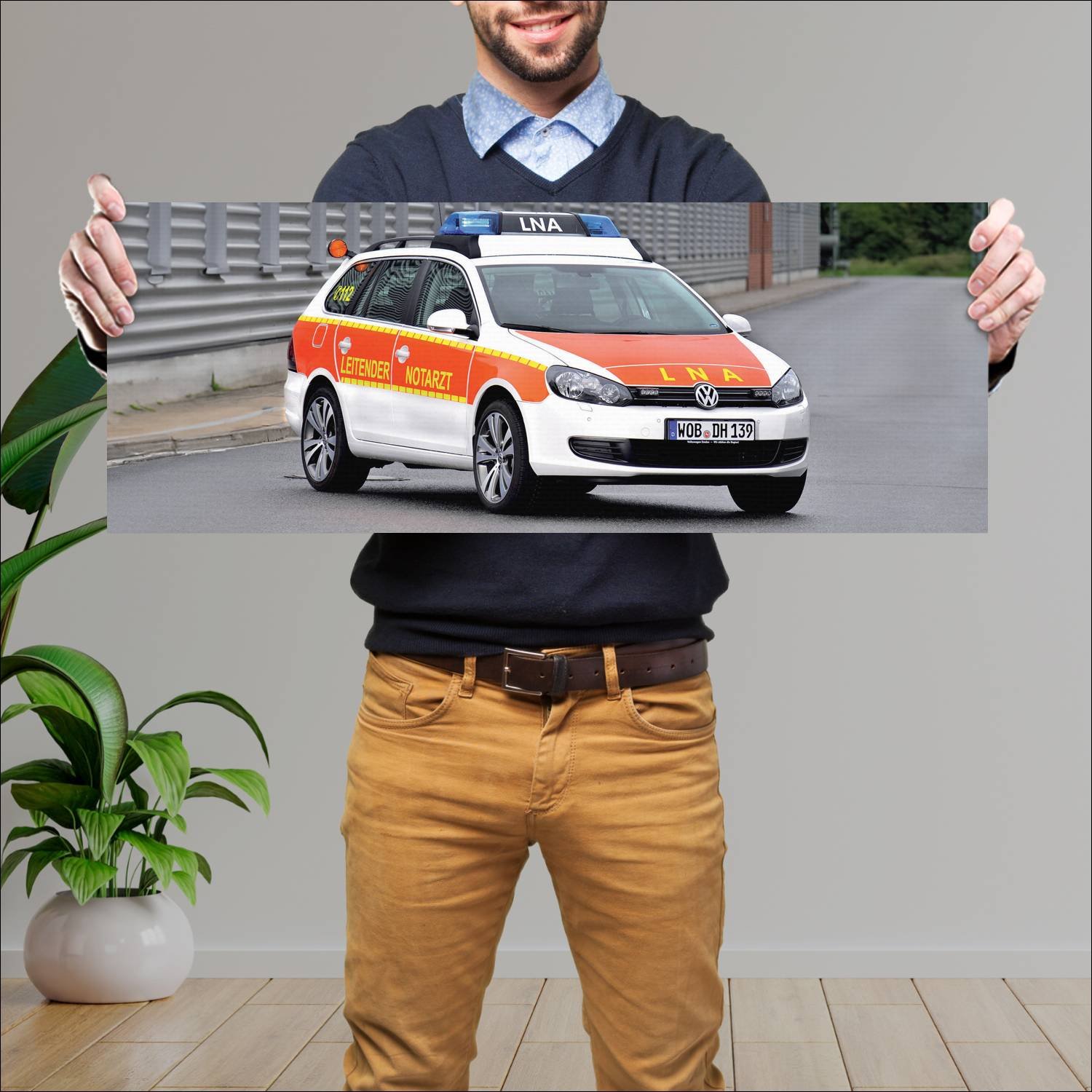 Cuadro grande 30x80cm 2010 volkswagen golf variant 577 Volkswagen