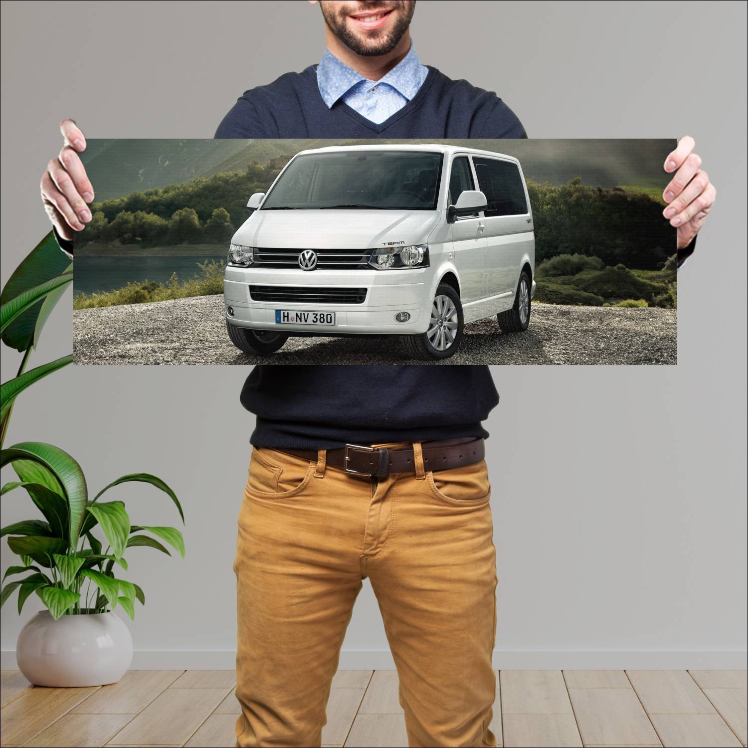 Cuadro grande 30x80cm 2010 volkswagen multivan tea 588 Volkswagen