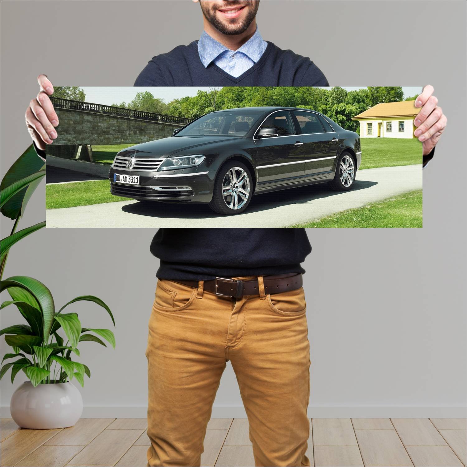 Cuadro grande 30x80cm 2010 volkswagen phaeton lwb 606 Volkswagen