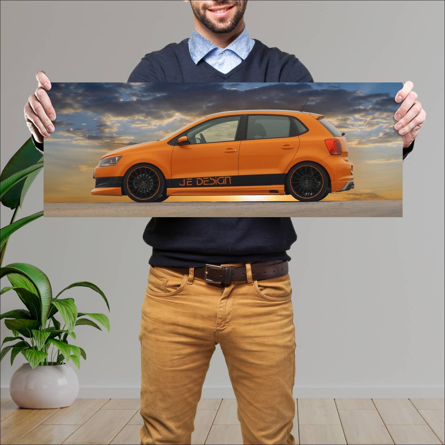 Cuadro grande 30x80cm 2010 volkswagen polo by je d 612 Volkswagen