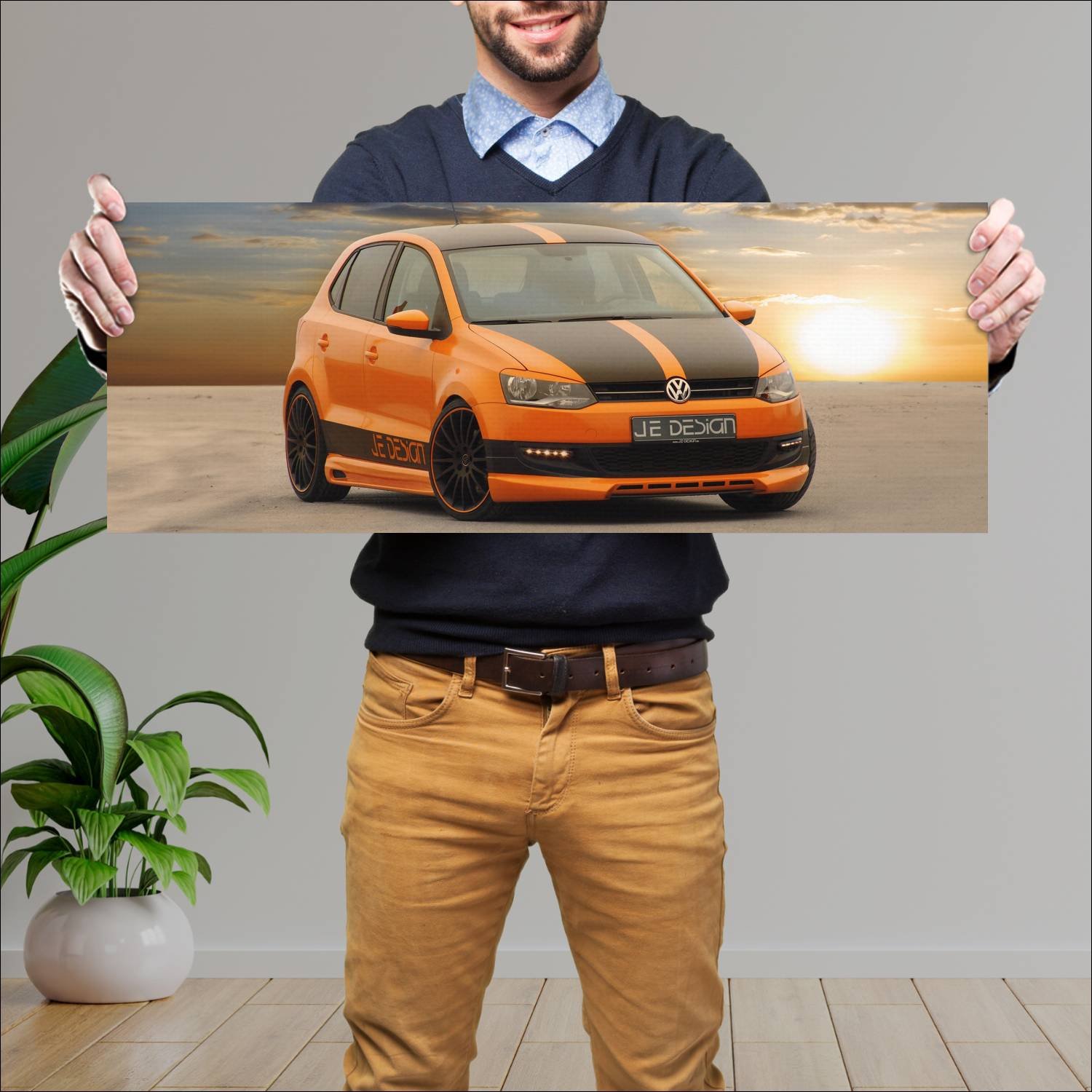 Cuadro grande 30x80cm 2010 volkswagen polo by je d 613 Volkswagen