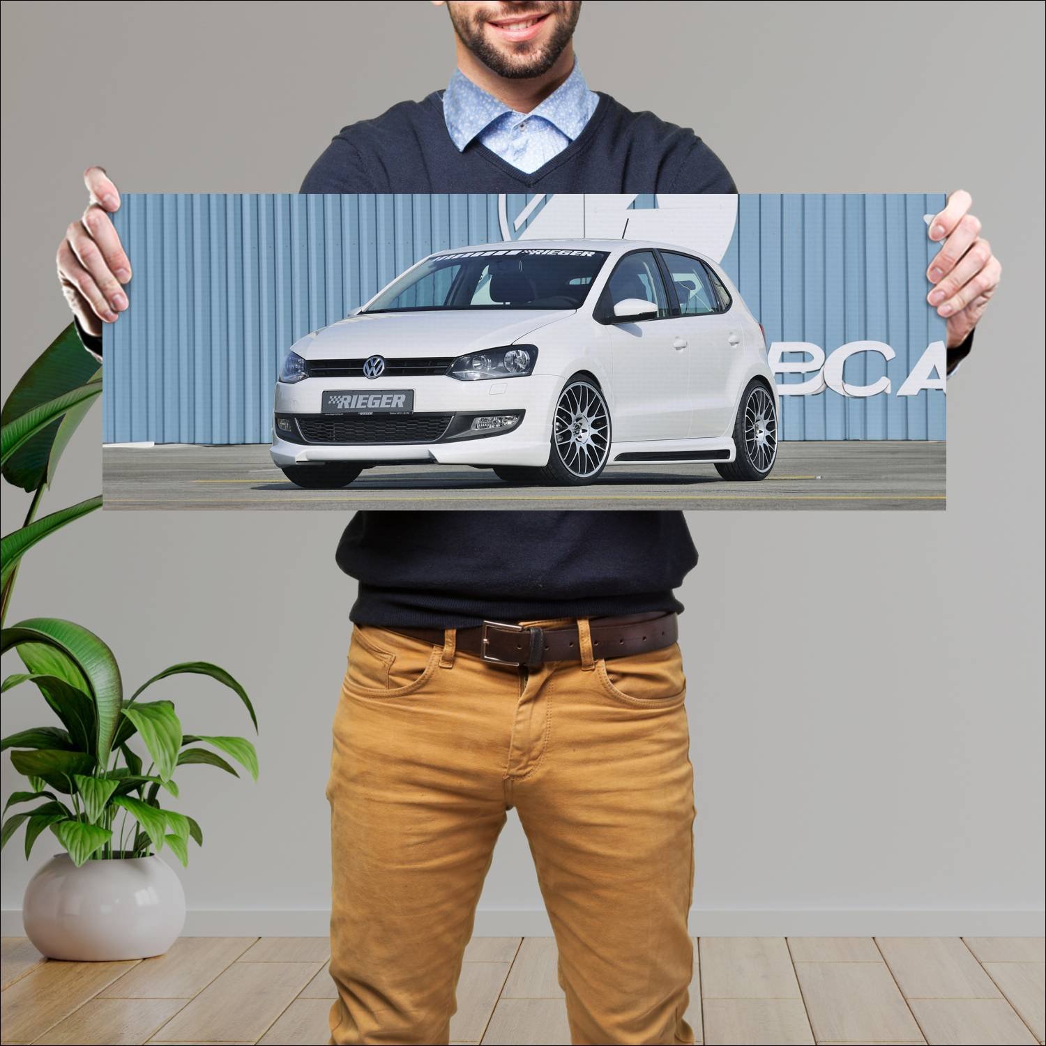 Cuadro grande 30x80cm 2010 volkswagen polo by rieg 614 Volkswagen