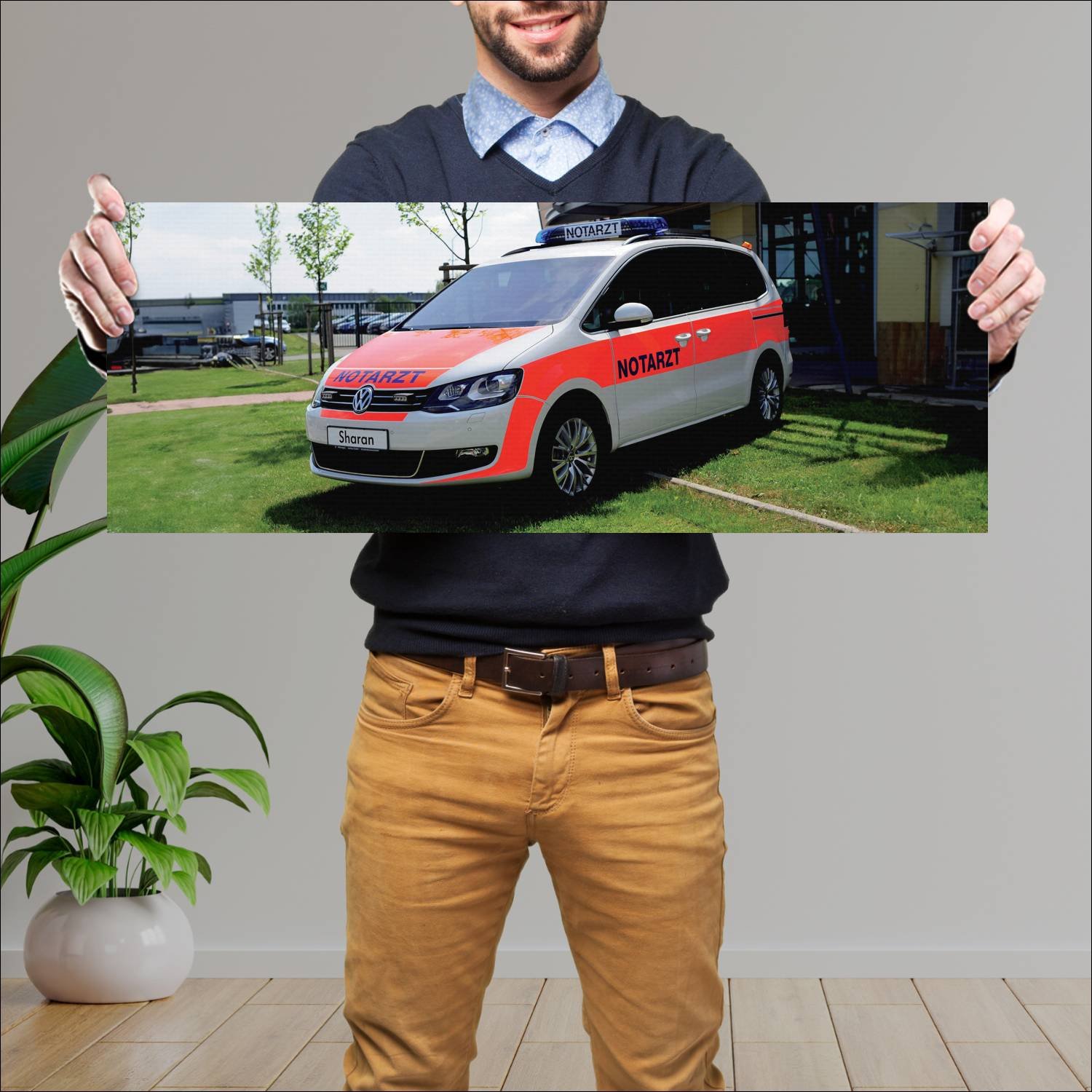 Cuadro grande 30x80cm 2010 volkswagen sharan notar 633 Volkswagen