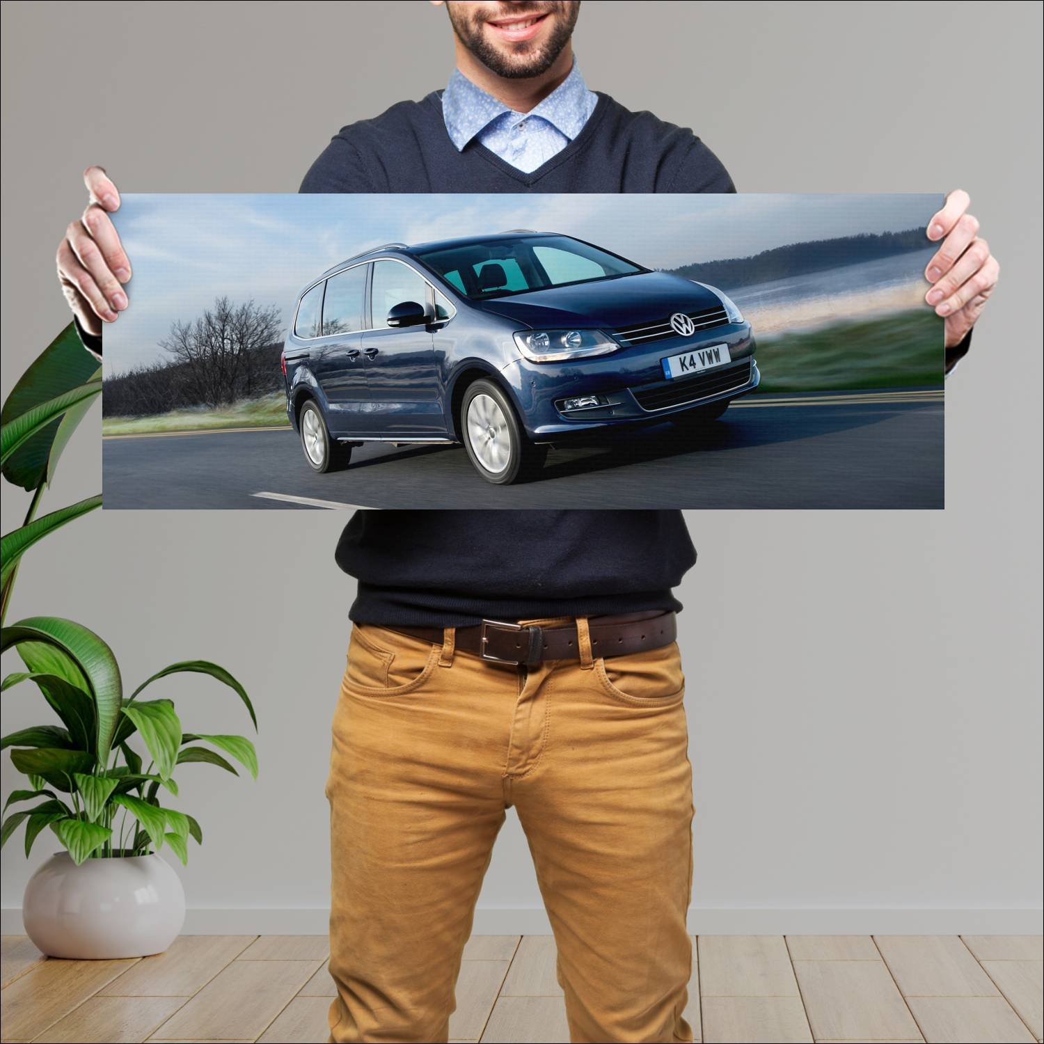 Cuadro grande 30x80cm 2010 volkswagen sharan uk 44 636 Volkswagen