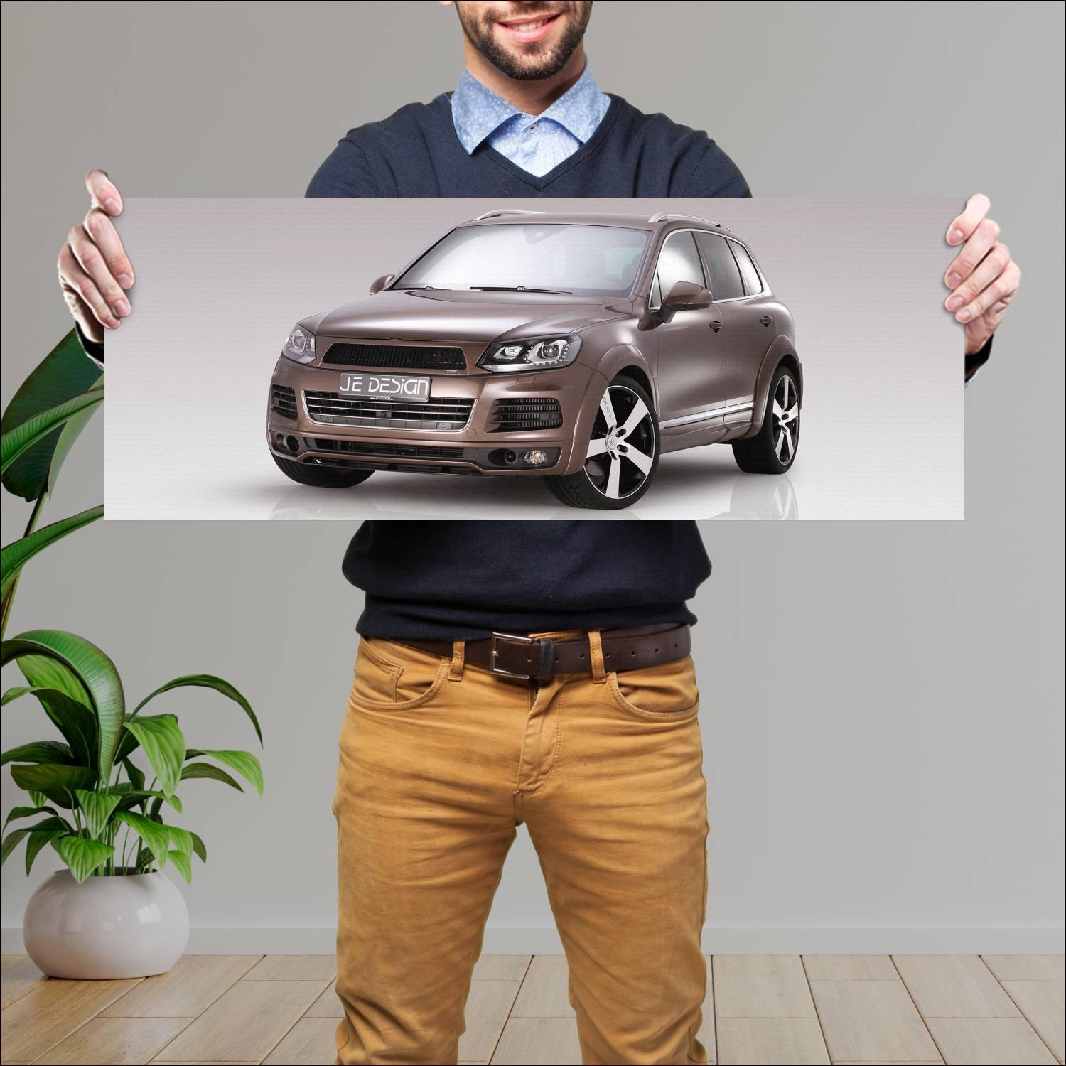 Cuadro grande 30x80cm 2010 volkswagen touareg 7p b 644 Volkswagen
