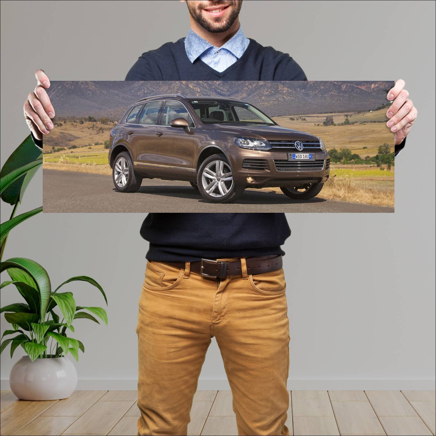 Cuadro grande 30x80cm 2010 volkswagen touareg au 4 646 Volkswagen