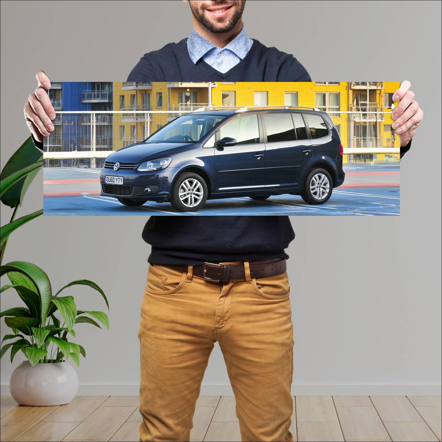 Cuadro grande 30x80cm 2010 volkswagen touran uk 44 661 Volkswagen