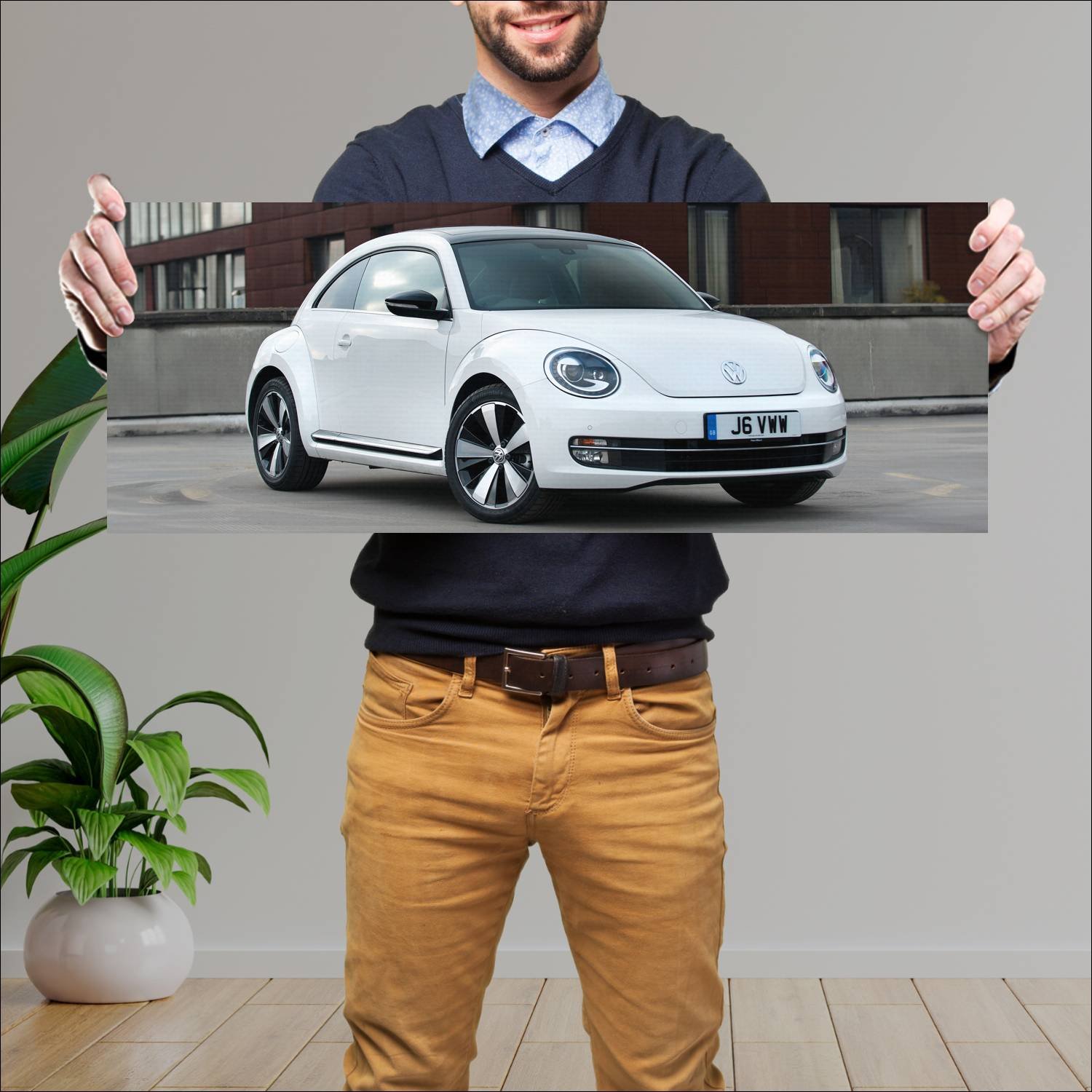 Cuadro grande 30x80cm 2011 volkswagen beetle uk 45 675 Volkswagen