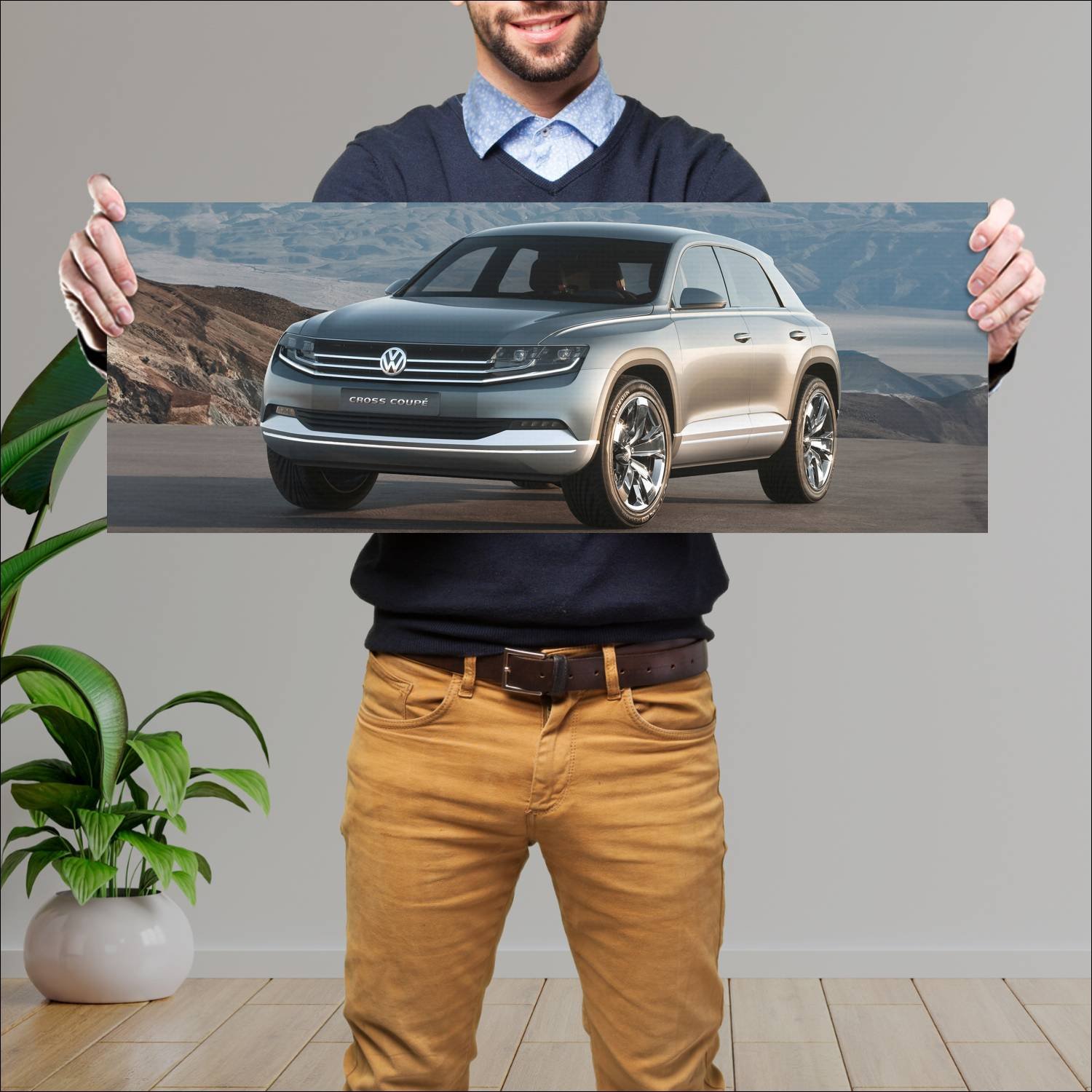 Cuadro grande 30x80cm 2011 volkswagen cross coupe 683 Volkswagen