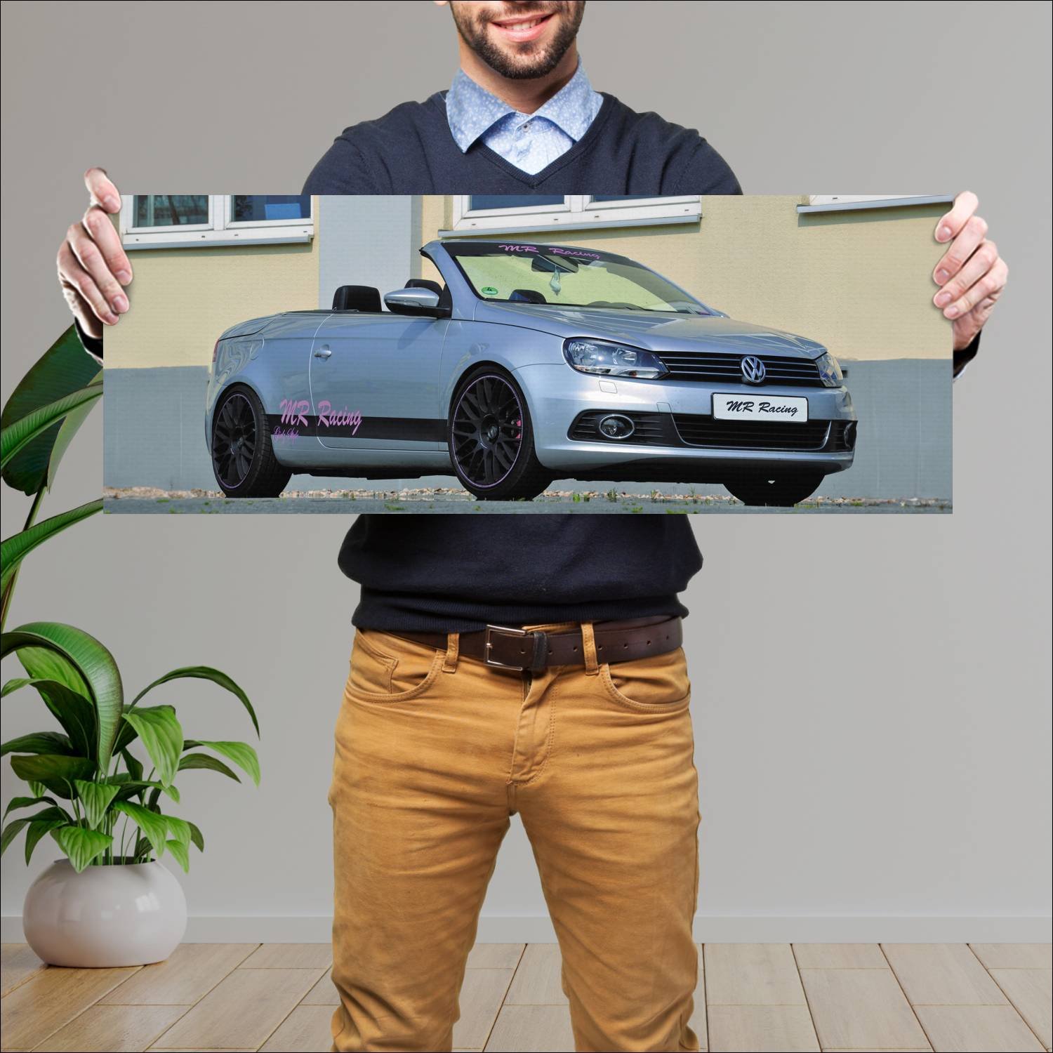 Cuadro grande 30x80cm 2011 volkswagen eos girlz st 689 Volkswagen