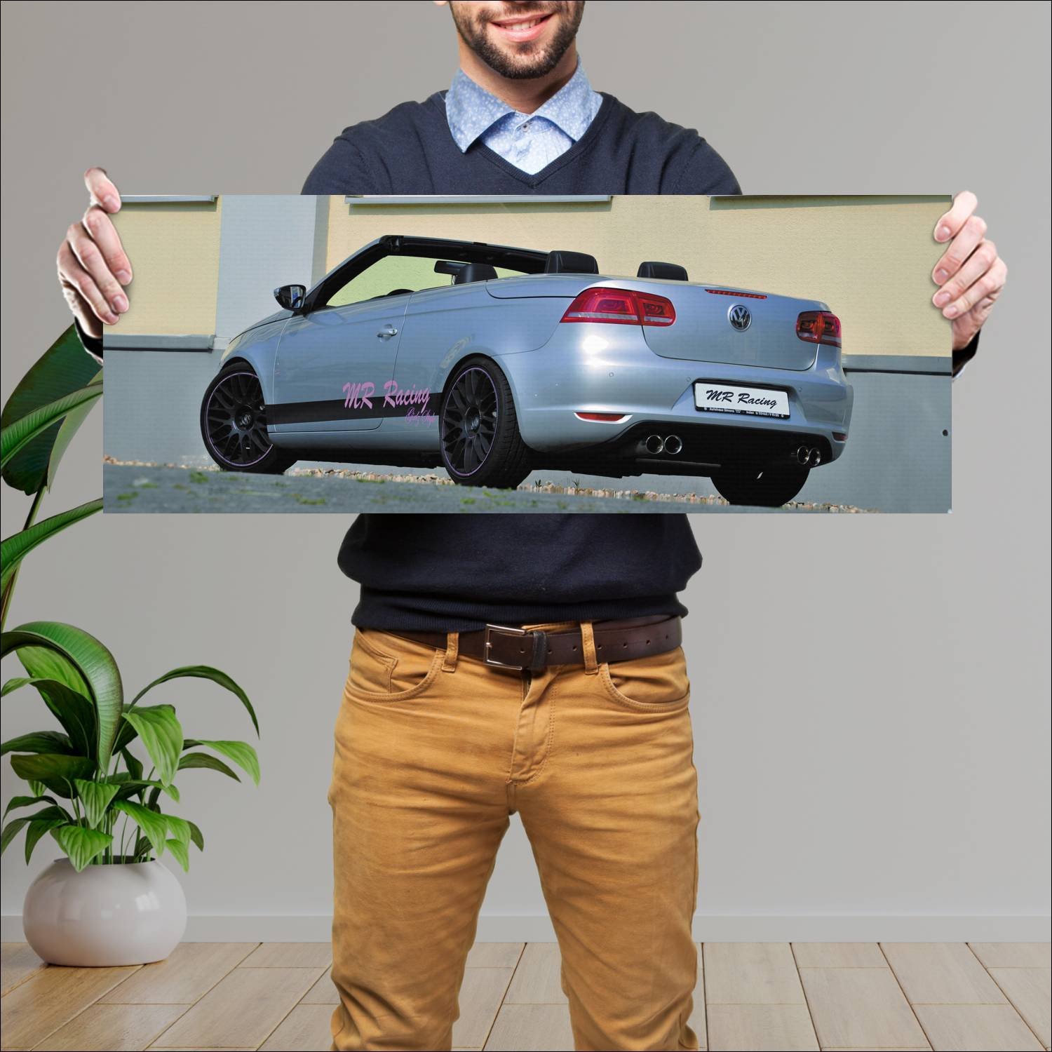 Cuadro grande 30x80cm 2011 volkswagen eos girlz st 690 Volkswagen