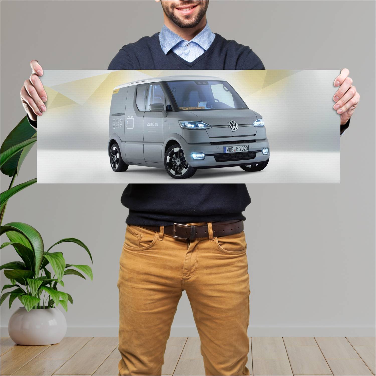 Cuadro grande 30x80cm 2011 volkswagen et concept 4 693 Volkswagen