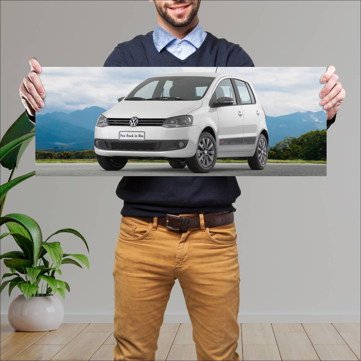 Cuadro grande 30x80cm 2011 volkswagen fox rock in 694 Volkswagen
