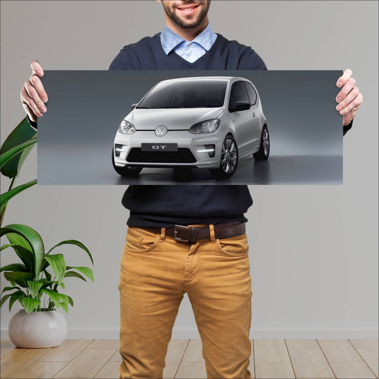 Cuadro grande 30x80cm 2011 volkswagen gt up concep 708 Volkswagen