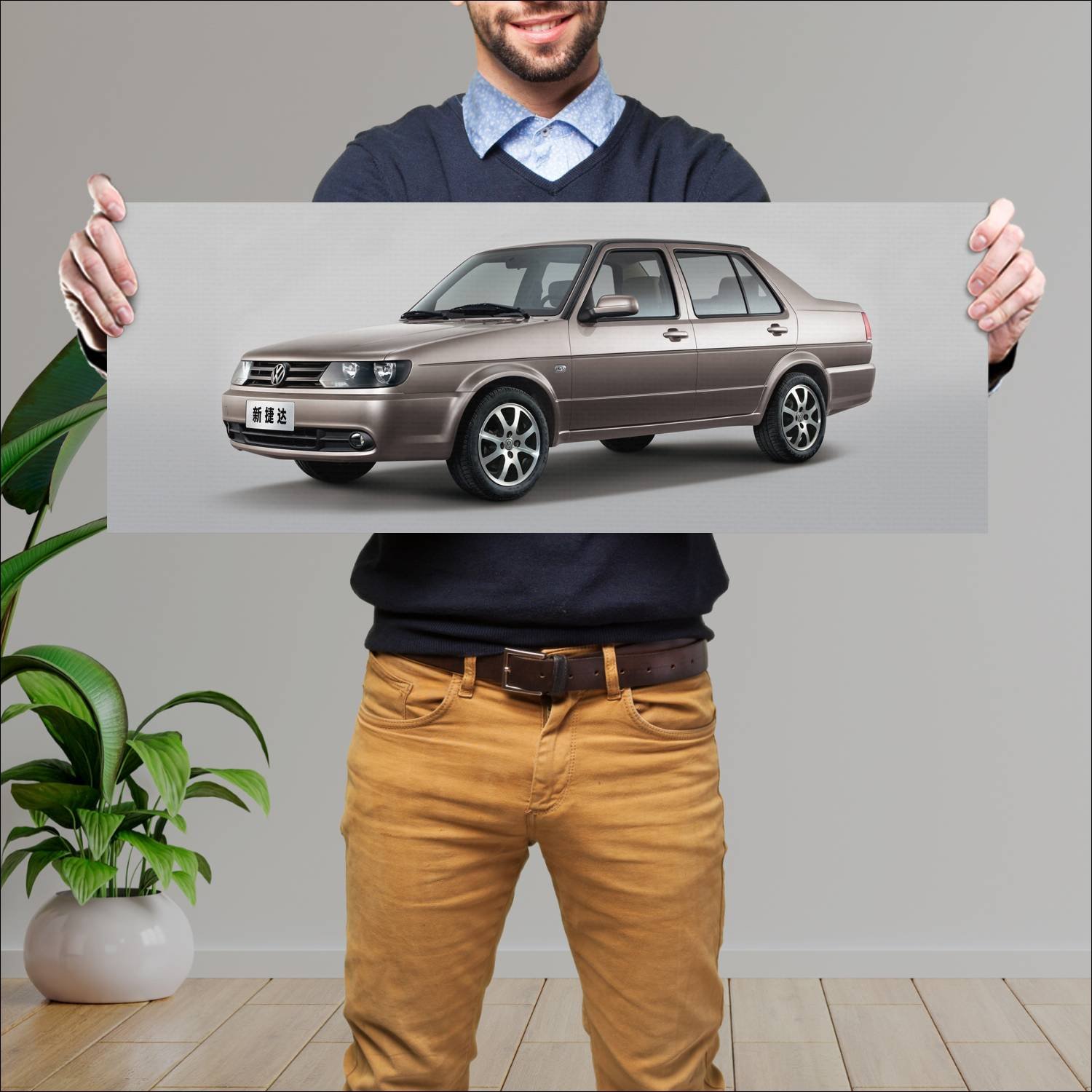 Cuadro grande 30x80cm 2011 volkswagen jetta 2 mill 709 Volkswagen