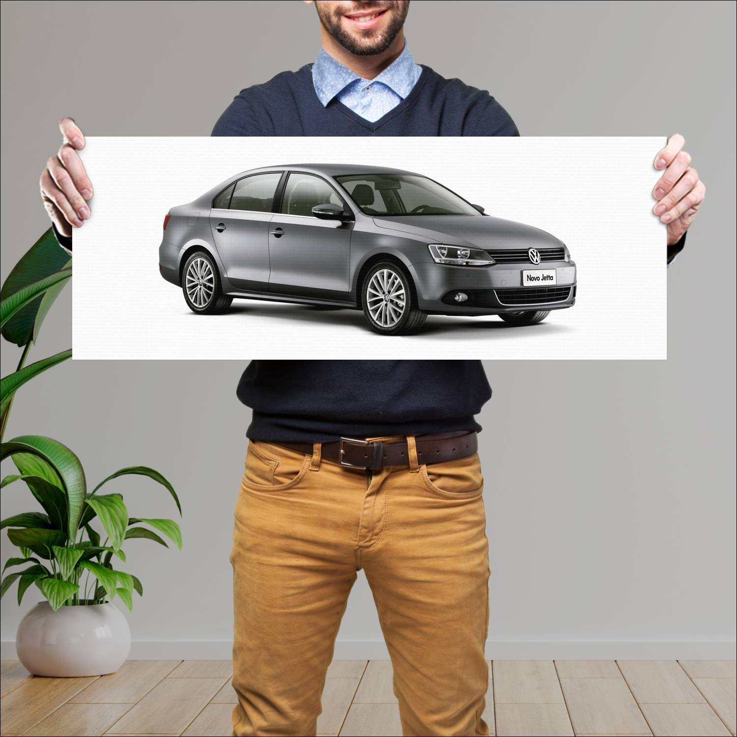 Cuadro grande 30x80cm 2011 volkswagen jetta br 449 710 Volkswagen