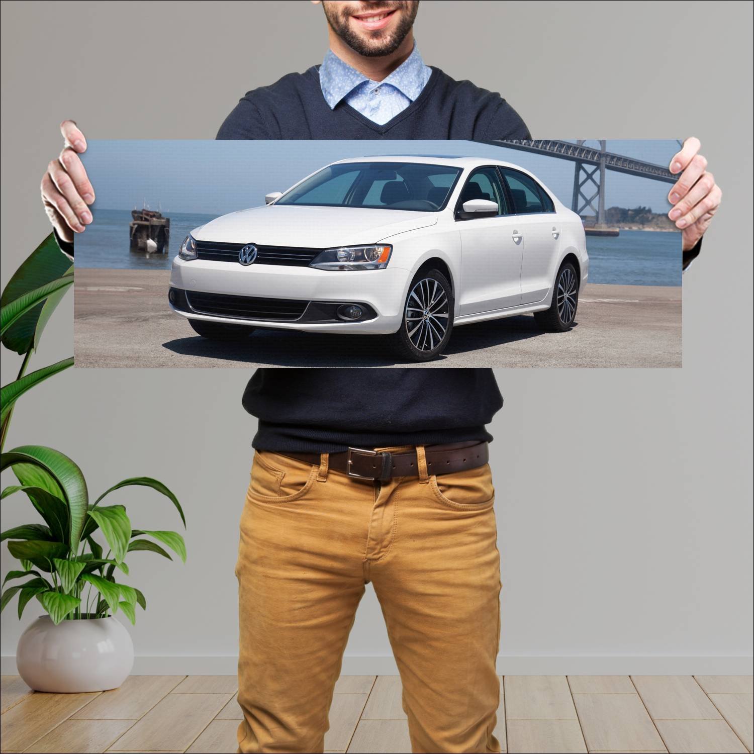 Cuadro grande 30x80cm 2011 volkswagen jetta us 450 716 Volkswagen