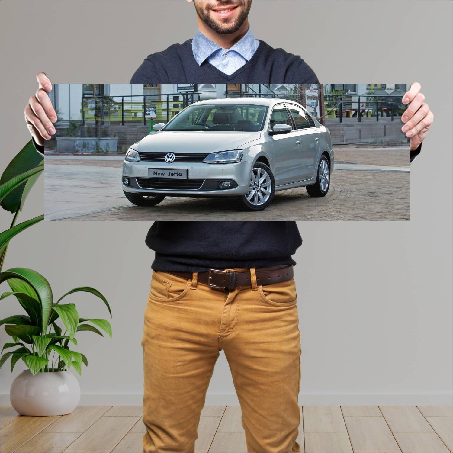 Cuadro grande 30x80cm 2011 volkswagen jetta za 449 717 Volkswagen
