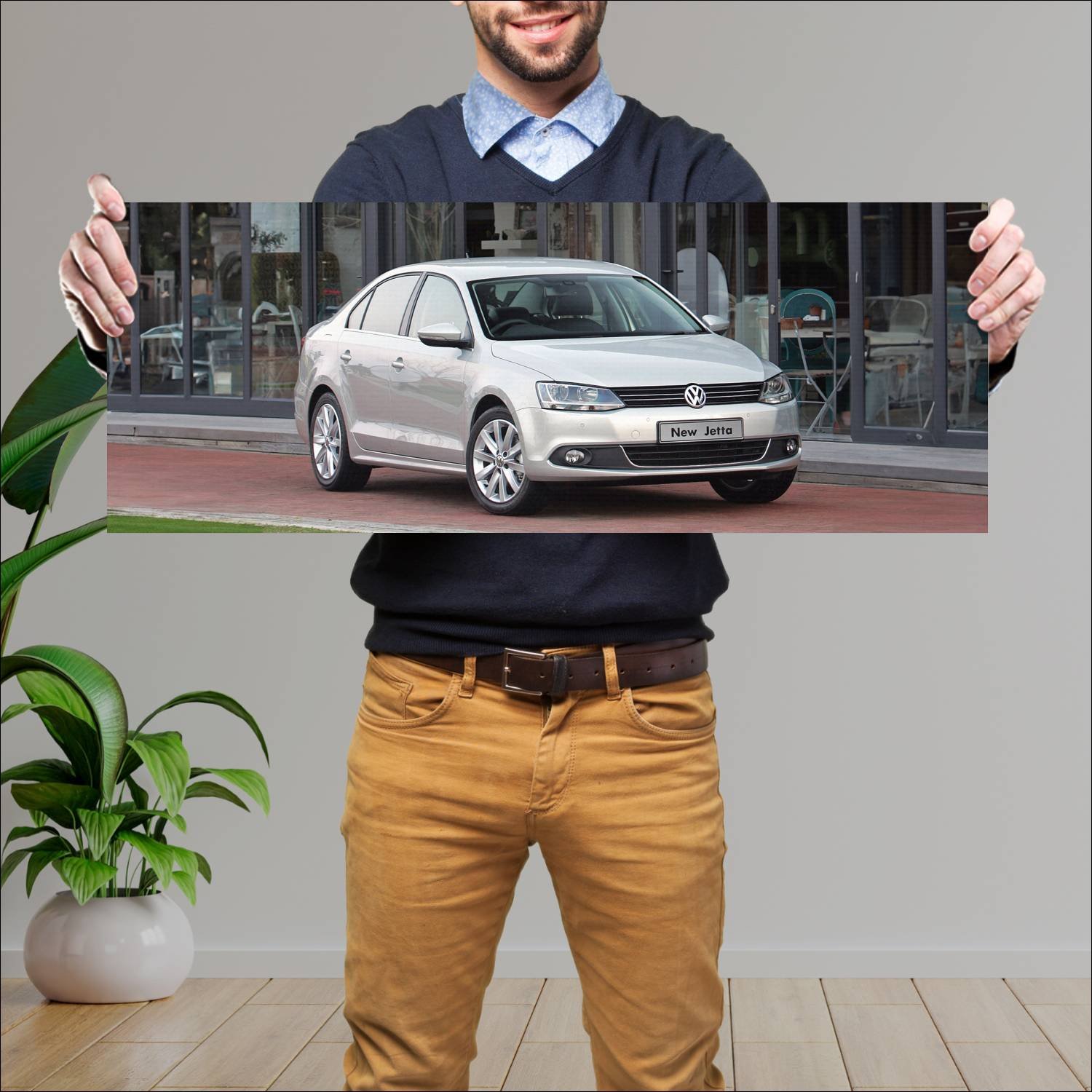 Cuadro grande 30x80cm 2011 volkswagen jetta za 449 718 Volkswagen
