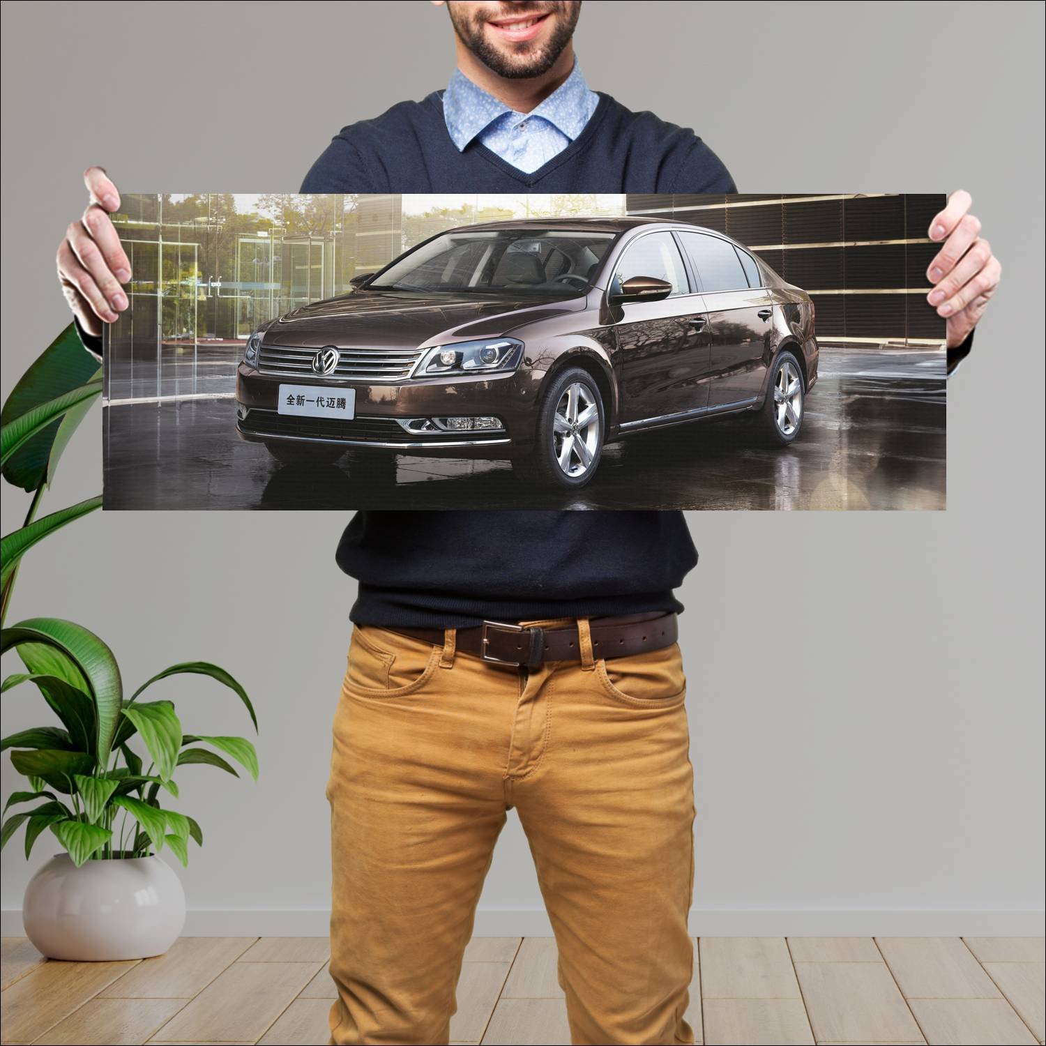 Cuadro grande 30x80cm 2011 volkswagen magotan Volkswagen