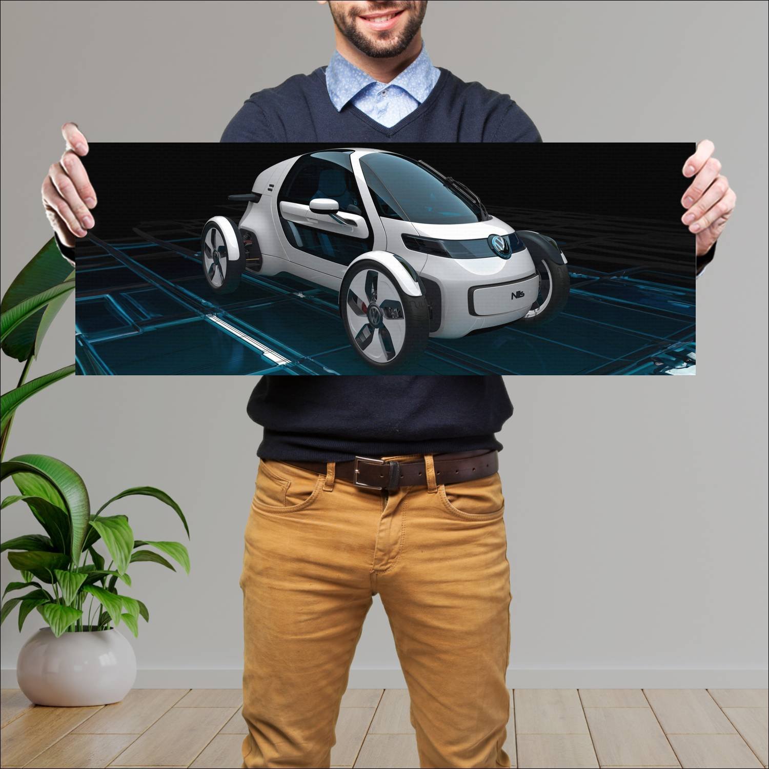 Cuadro grande 30x80cm 2011 volkswagen nils concept 720 Volkswagen
