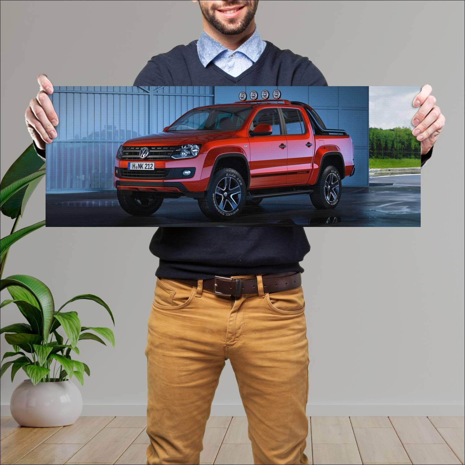 Cuadro grande 30x80cm 2012 volkswagen amarok canyo 756 Volkswagen
