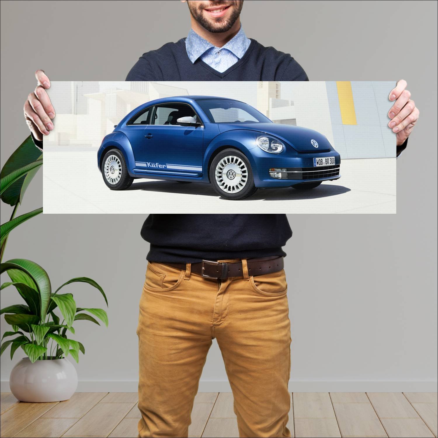 Cuadro grande 30x80cm 2012 volkswagen beetle remix 768 Volkswagen