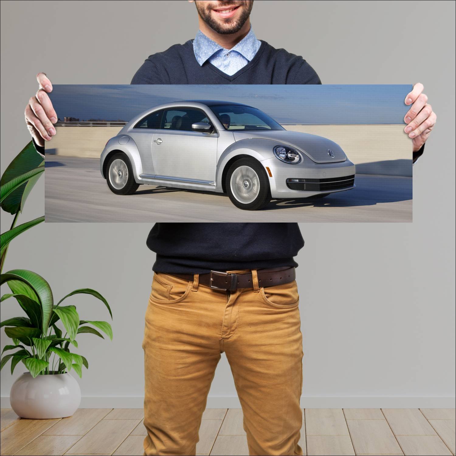 Cuadro grande 30x80cm 2012 volkswagen beetle us 44 769 Volkswagen