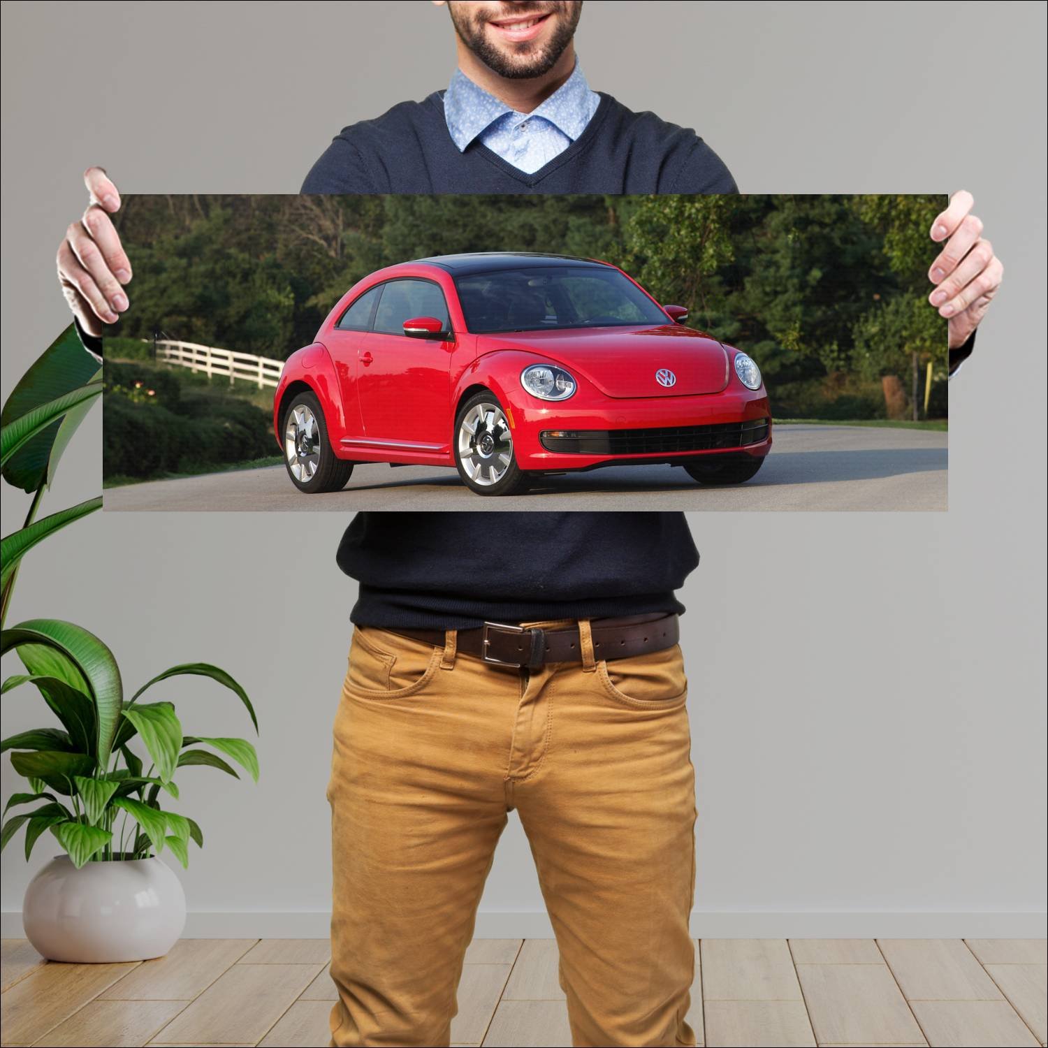 Cuadro grande 30x80cm 2012 volkswagen beetle us 44 770 Volkswagen