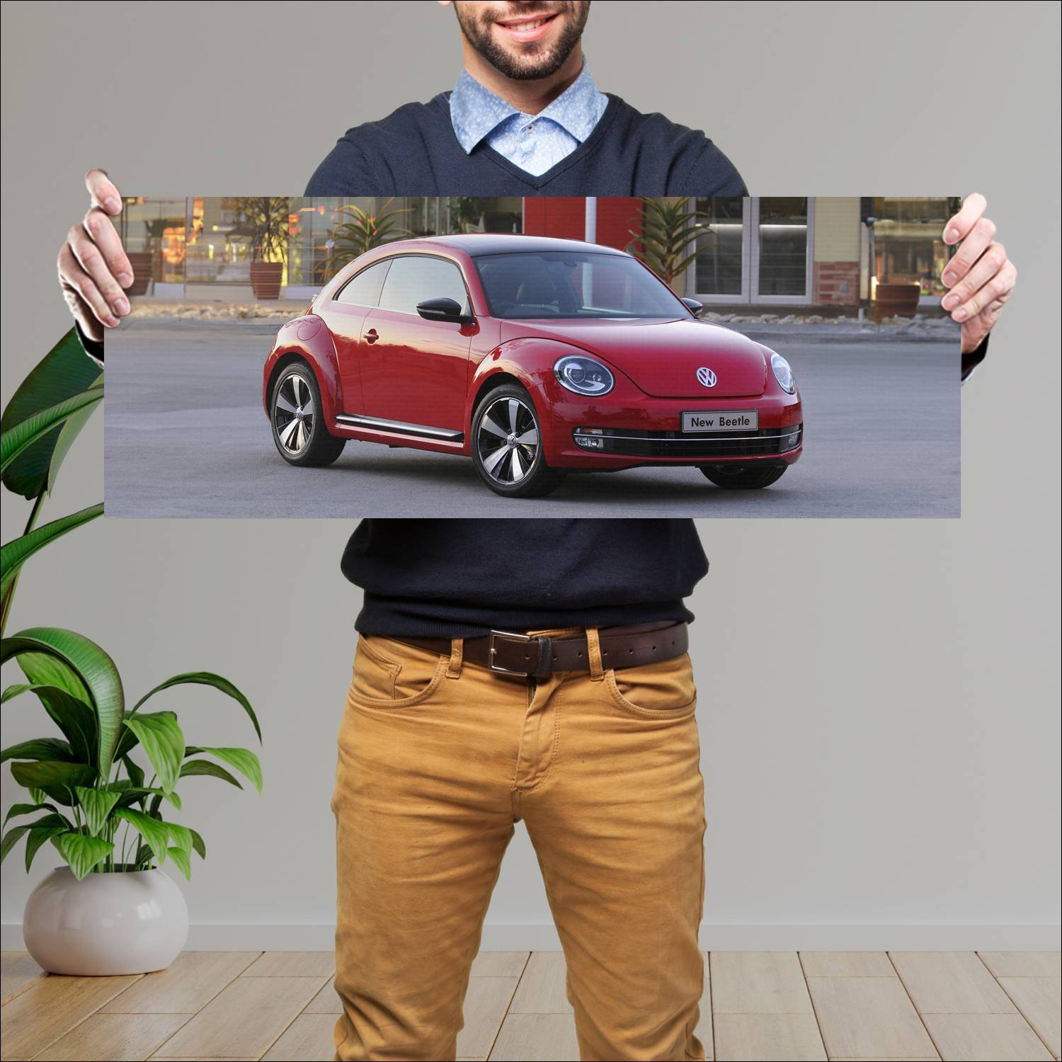 Cuadro grande 30x80cm 2012 volkswagen beetle za 44 771 Volkswagen