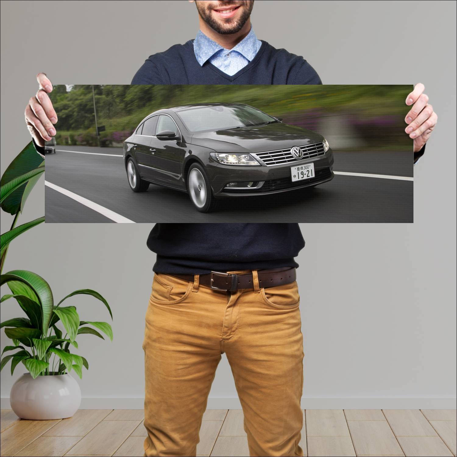 Cuadro grande 30x80cm 2012 volkswagen cc jp auto 775 Volkswagen