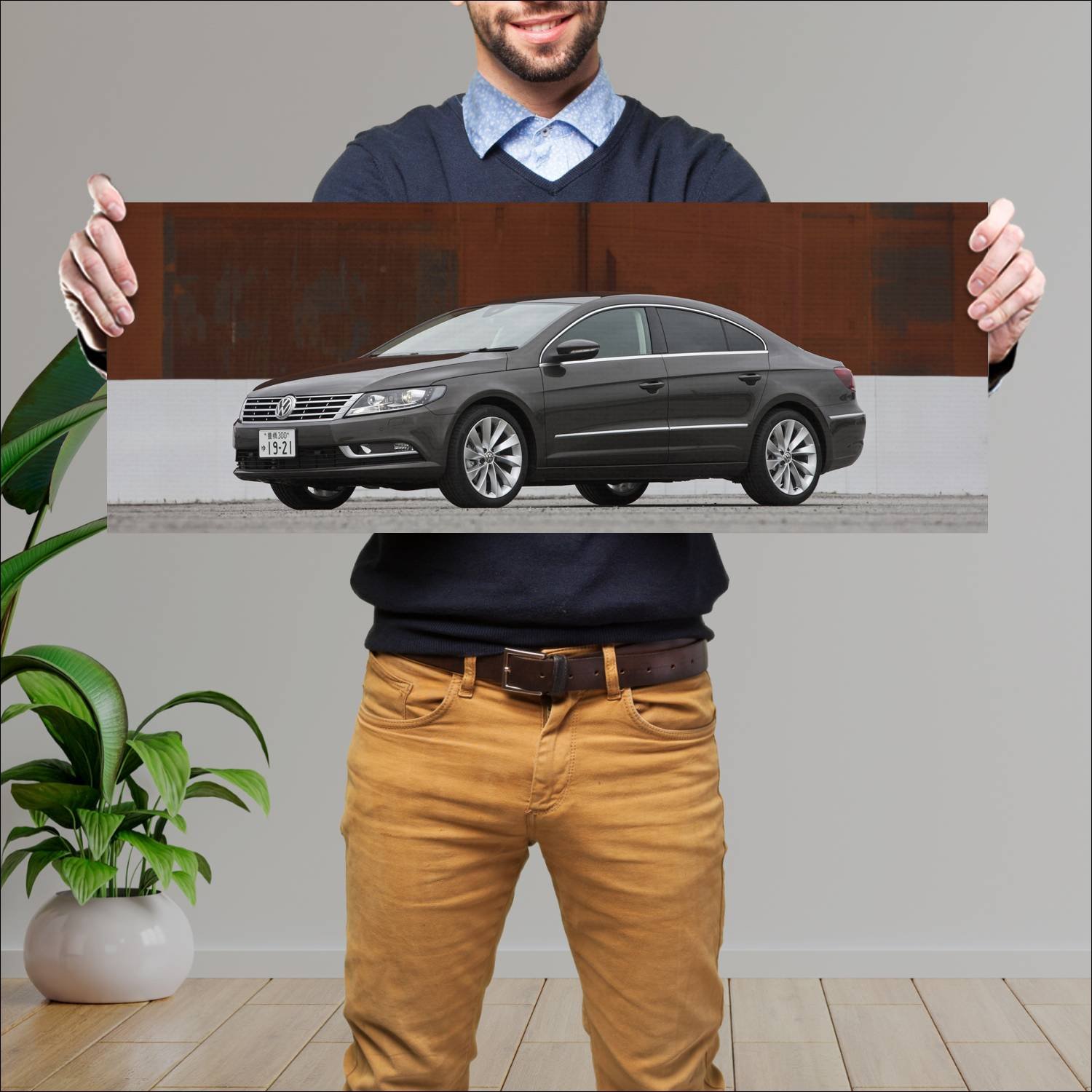 Cuadro grande 30x80cm 2012 volkswagen cc jp auto 776 Volkswagen