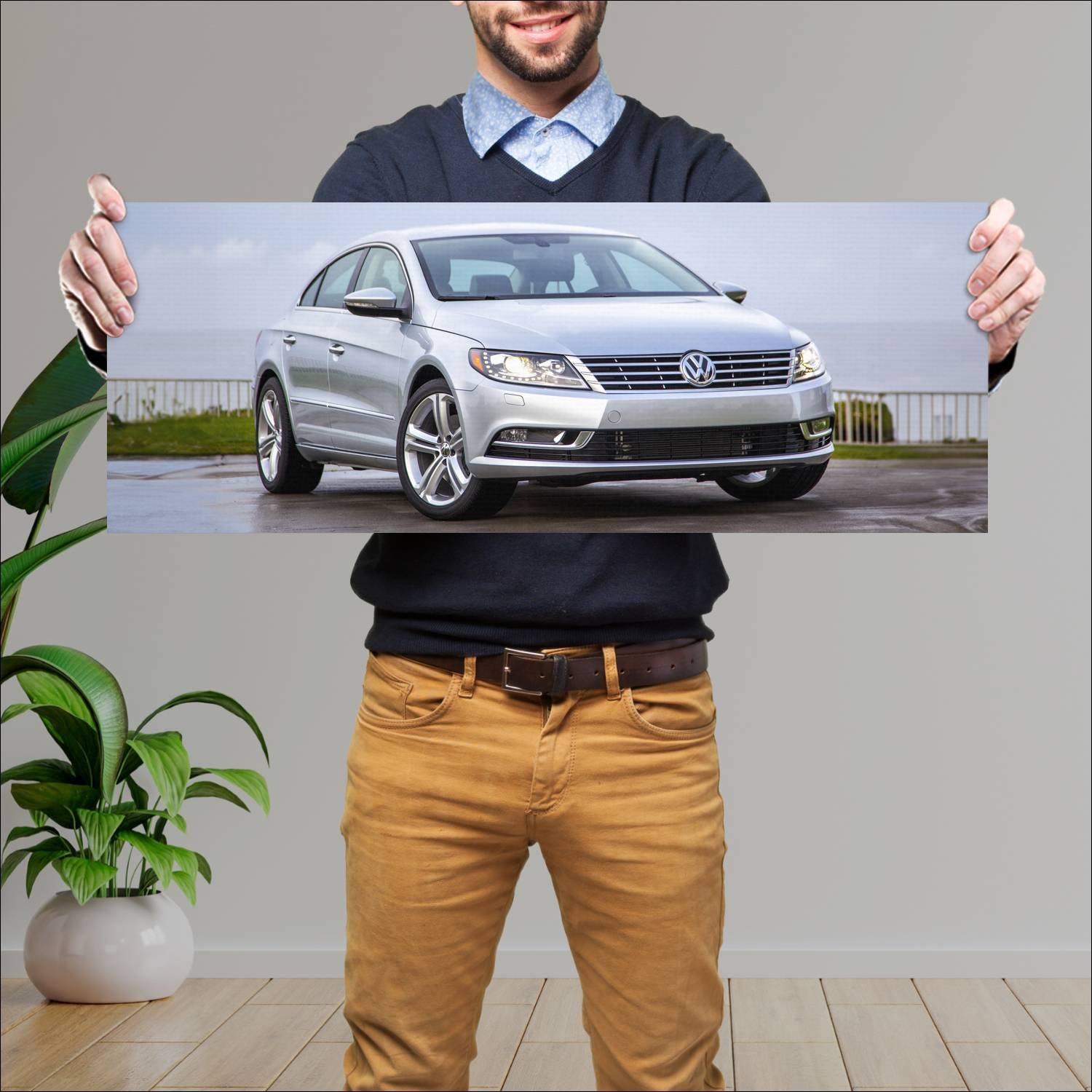 Cuadro grande 30x80cm 2012 volkswagen cc us auto 779 Volkswagen
