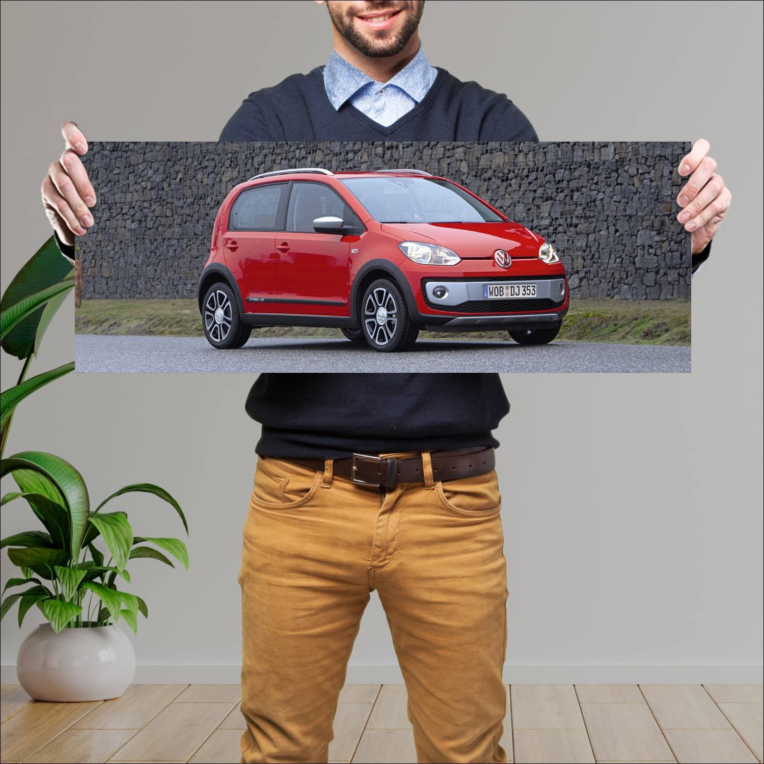 Cuadro grande 30x80cm 2012 volkswagen cross up pro 782 Volkswagen