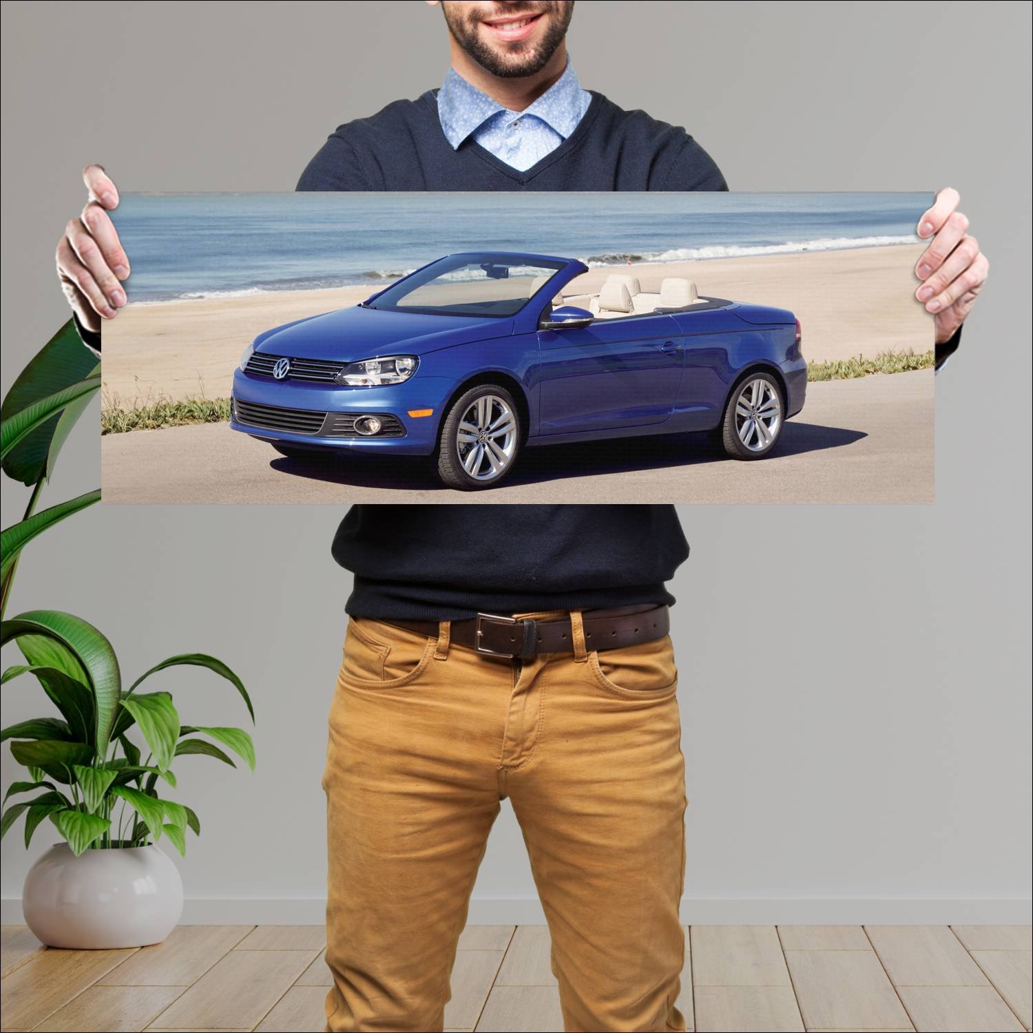 Cuadro grande 30x80cm 2012 volkswagen eos us auto 788 Volkswagen