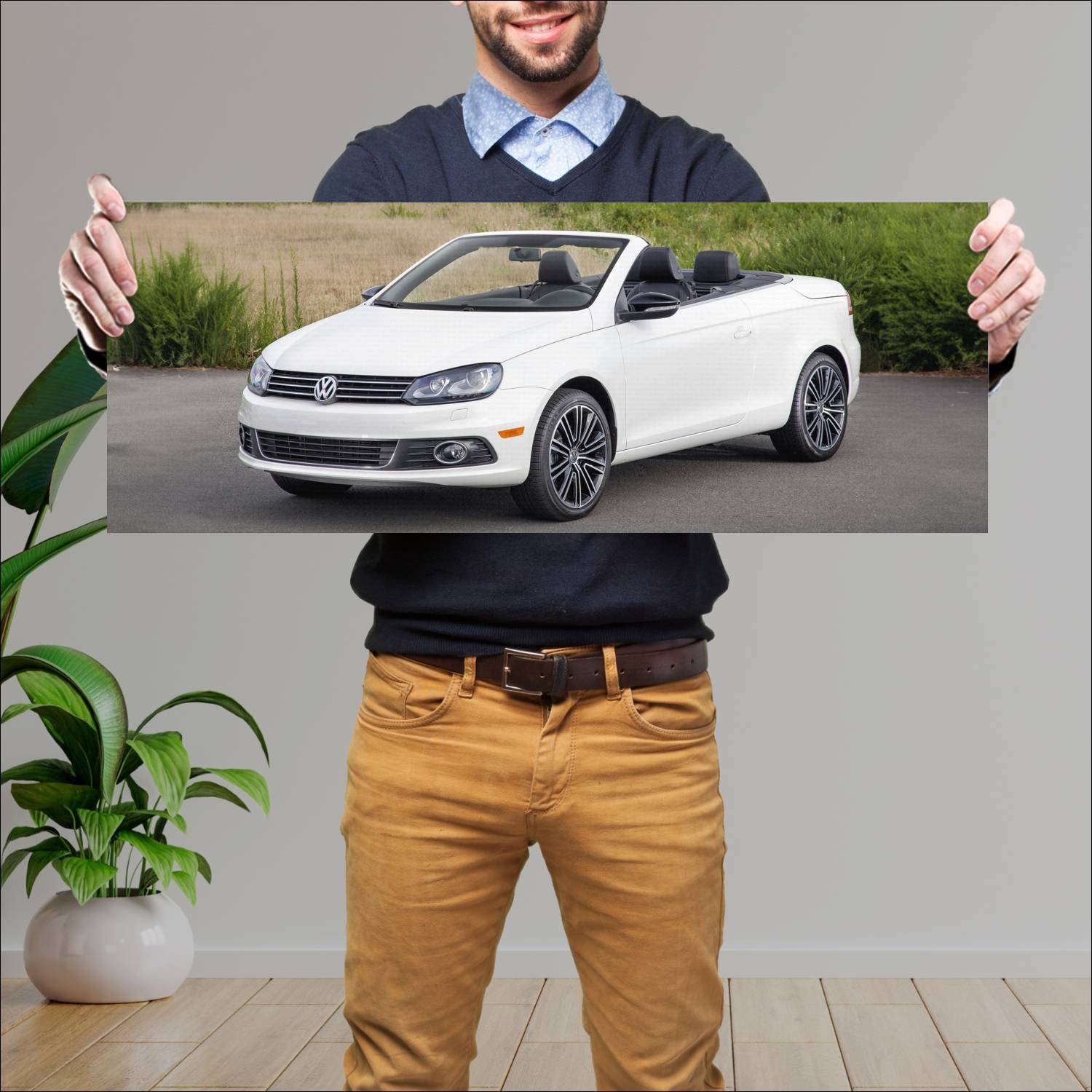 Cuadro grande 30x80cm 2012 volkswagen eos us auto 790 Volkswagen