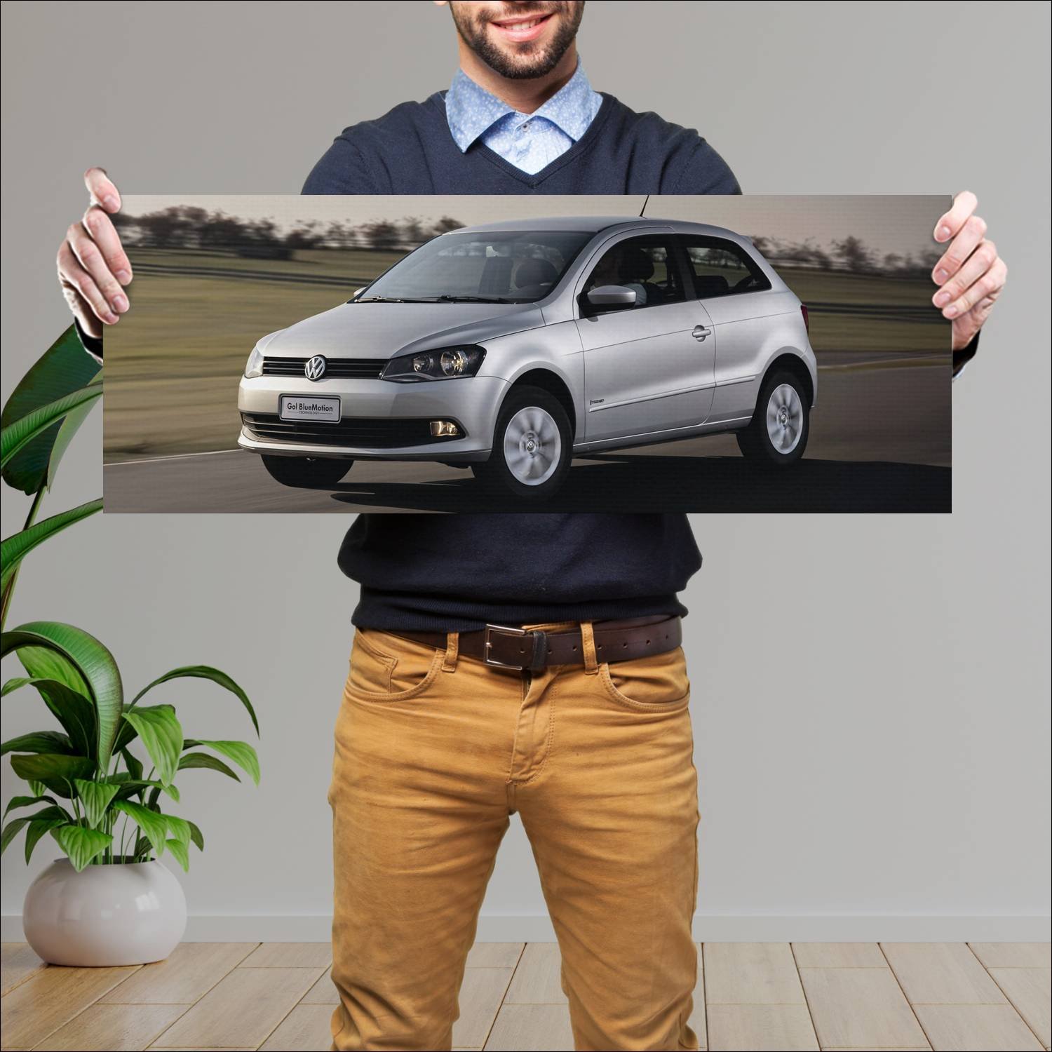 Cuadro grande 30x80cm 2012 volkswagen gol 3 door 4 794 Volkswagen