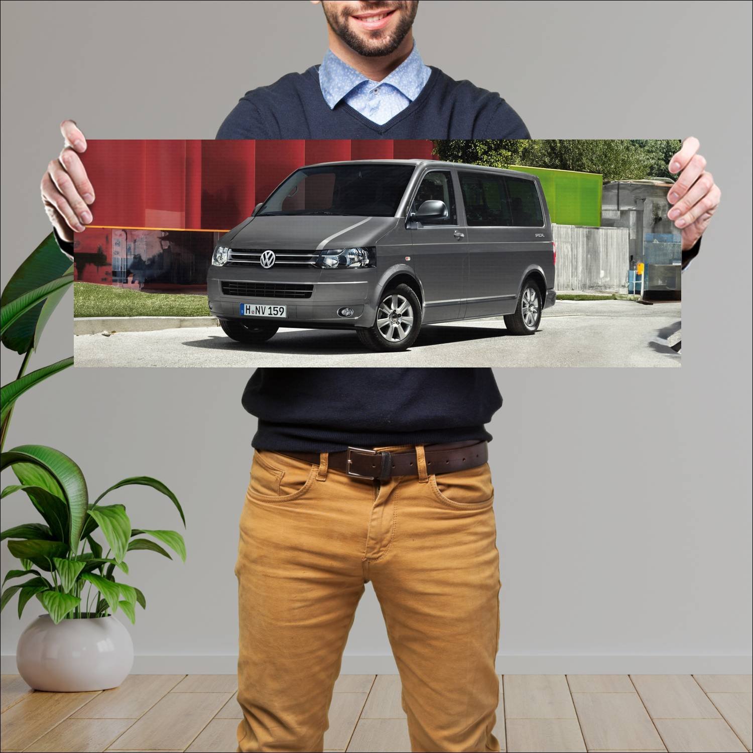 Cuadro grande 30x80cm 2012 volkswagen multivan spe 823 Volkswagen
