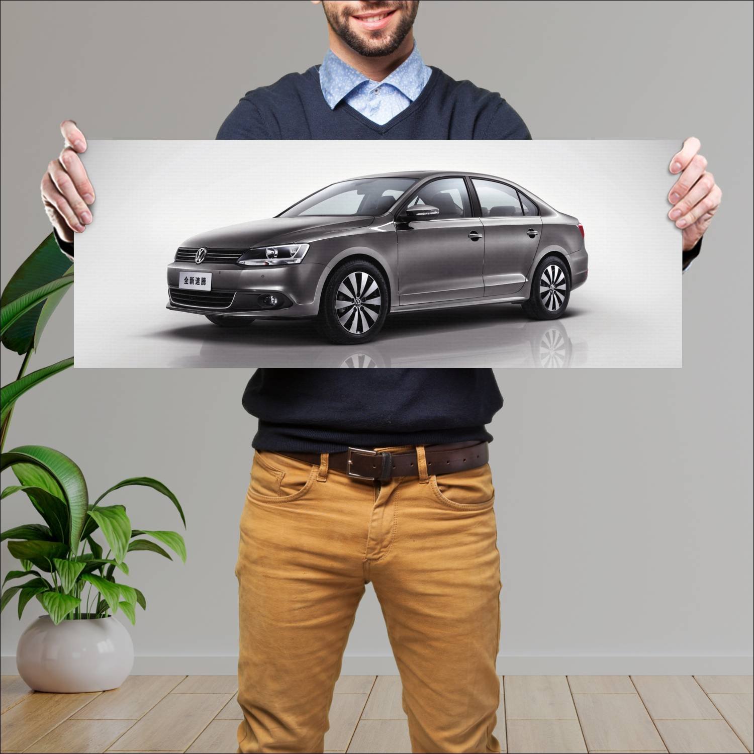 Cuadro grande 30x80cm 2012 volkswagen sagitar Volkswagen
