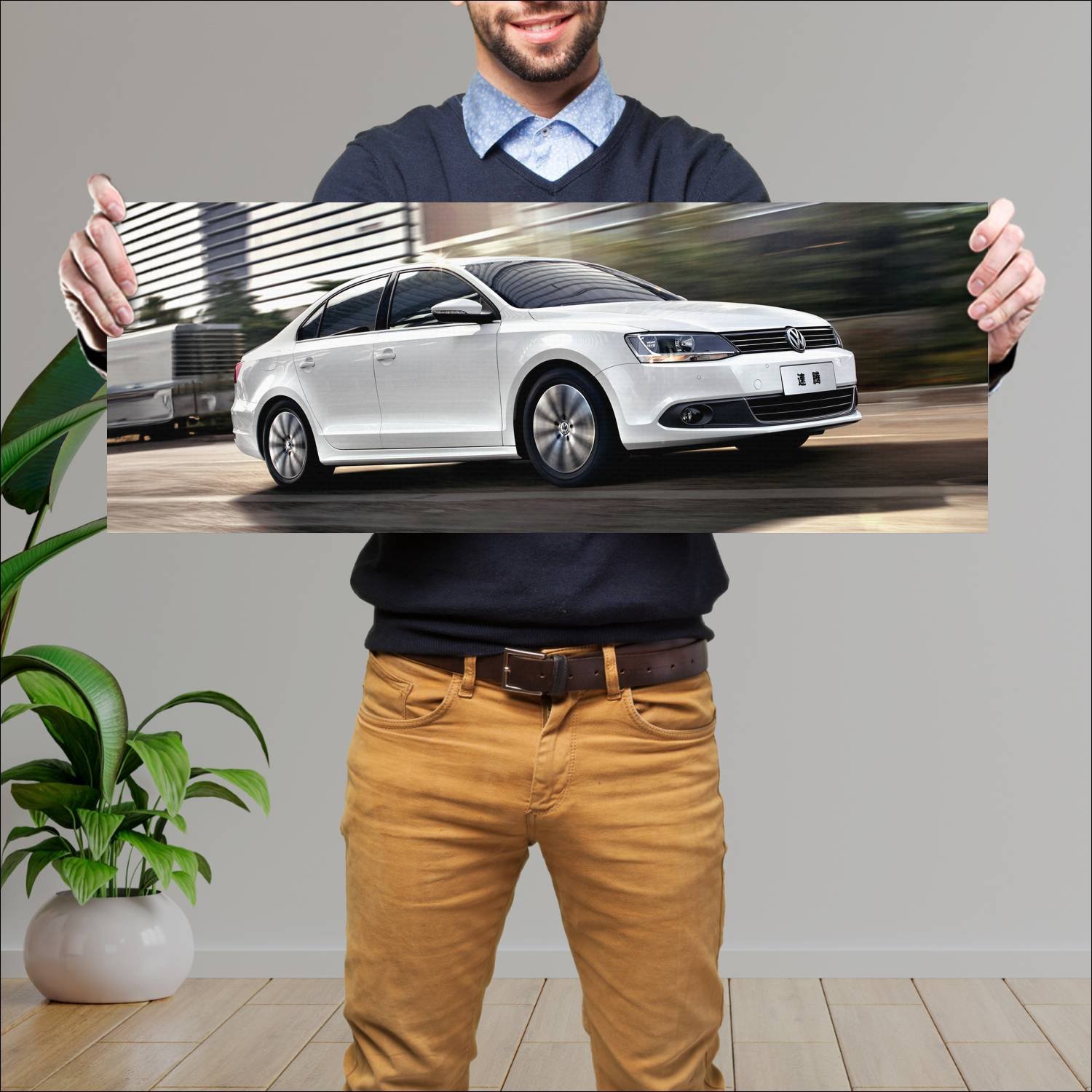 Cuadro grande 30x80cm 2012 volkswagen sagitar Volkswagen