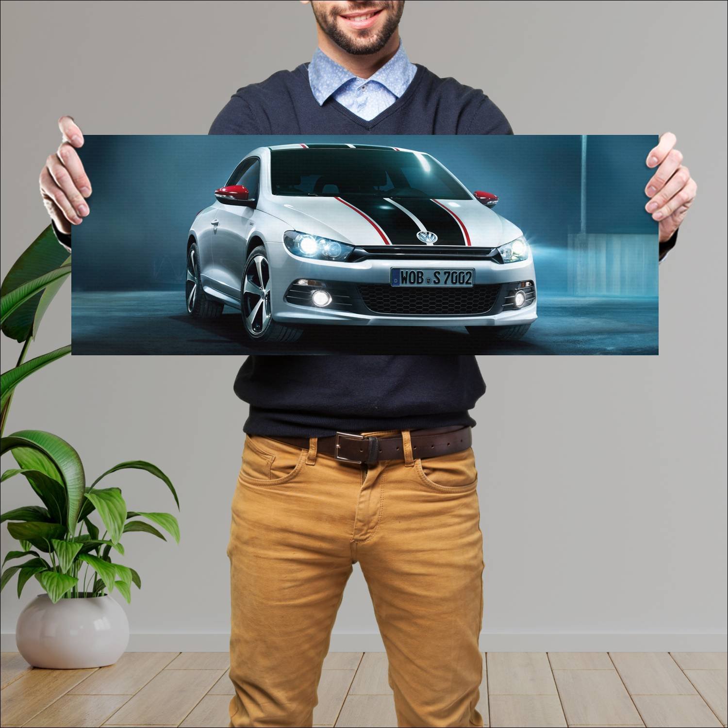 Cuadro grande 30x80cm 2012 volkswagen scirocco gts 840 Volkswagen