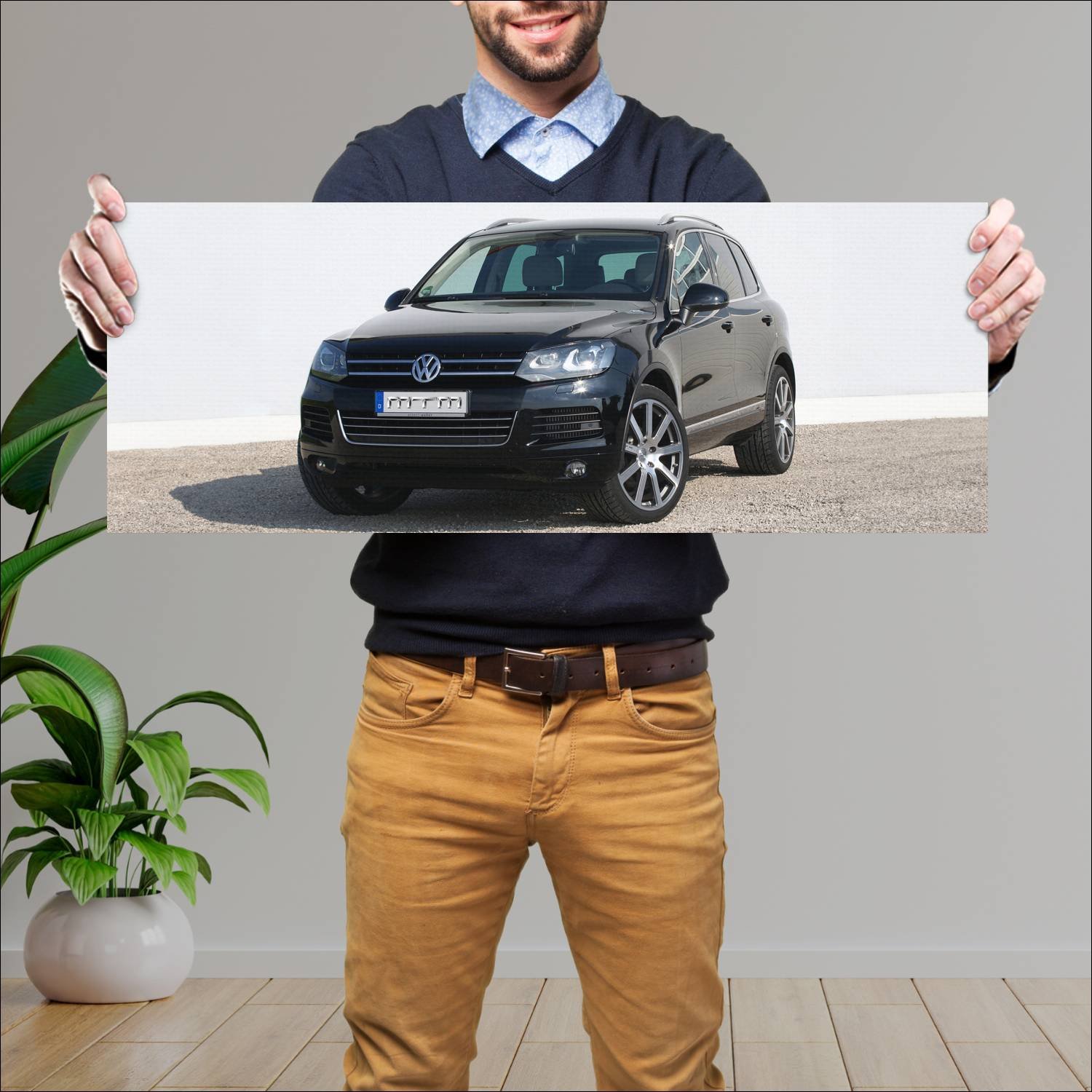 Cuadro grande 30x80cm 2012 volkswagen touareg by m 844 Volkswagen