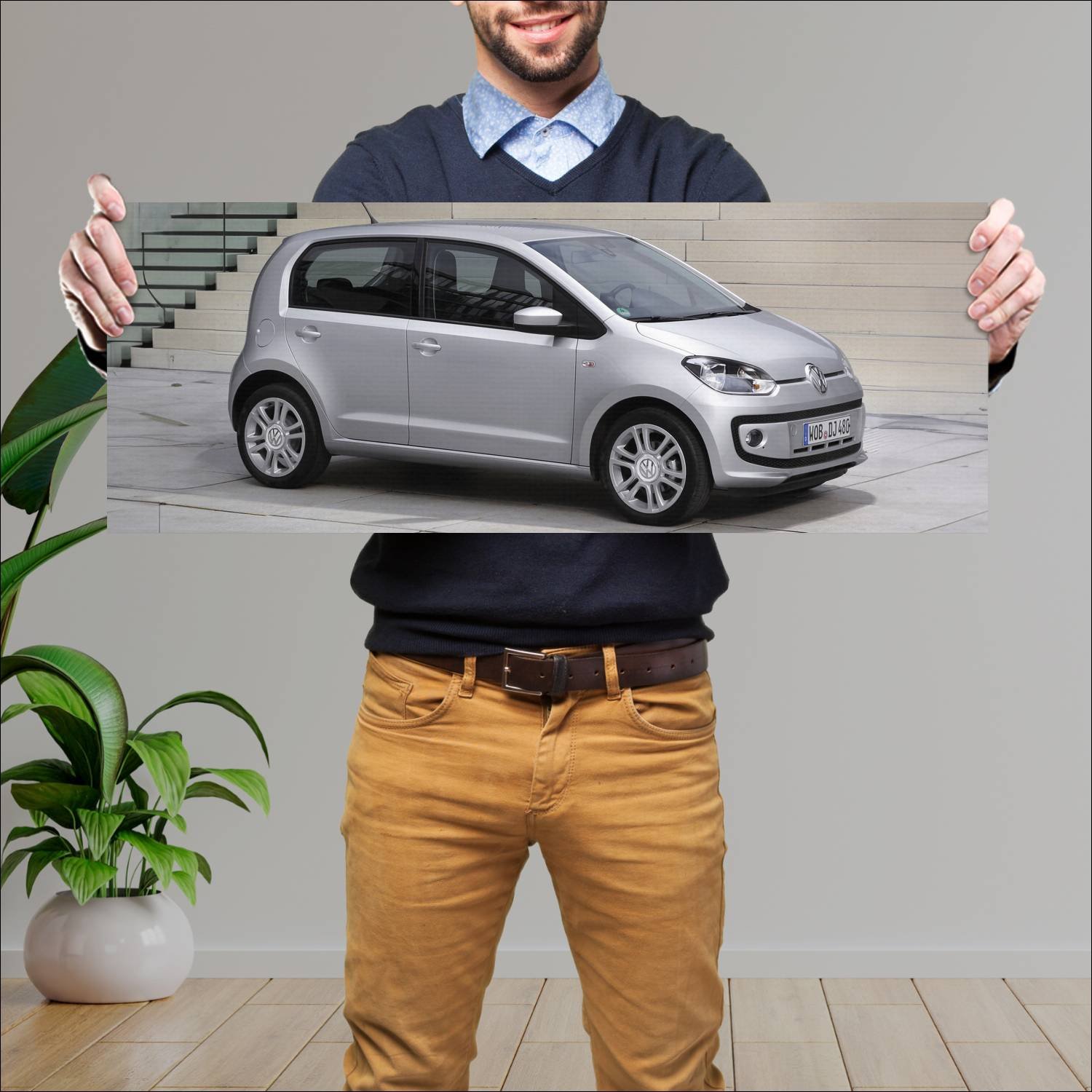 Cuadro grande 30x80cm 2012 volkswagen up 5 door 44 848 Volkswagen