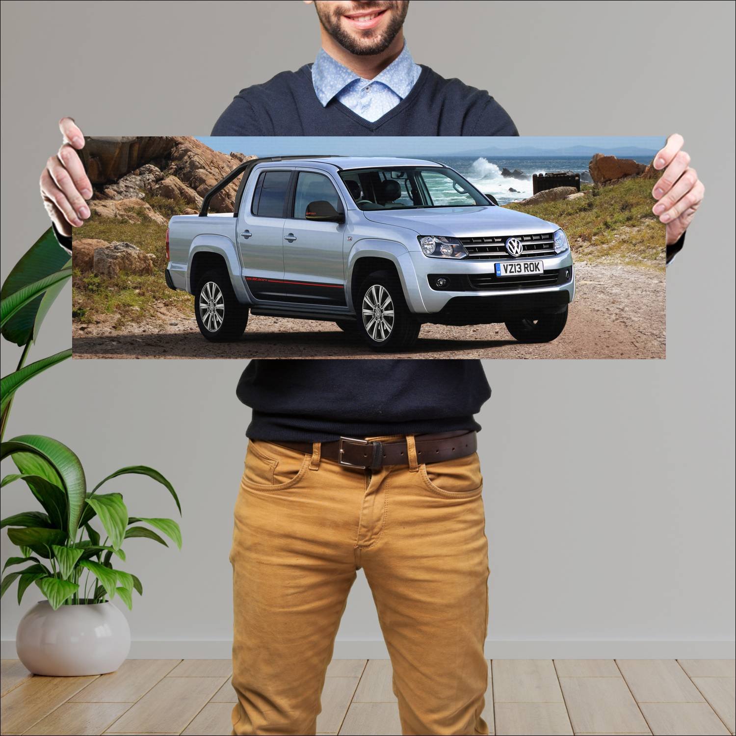 Cuadro grande 30x80cm 2013 volkswagen amarok editi 854 Volkswagen