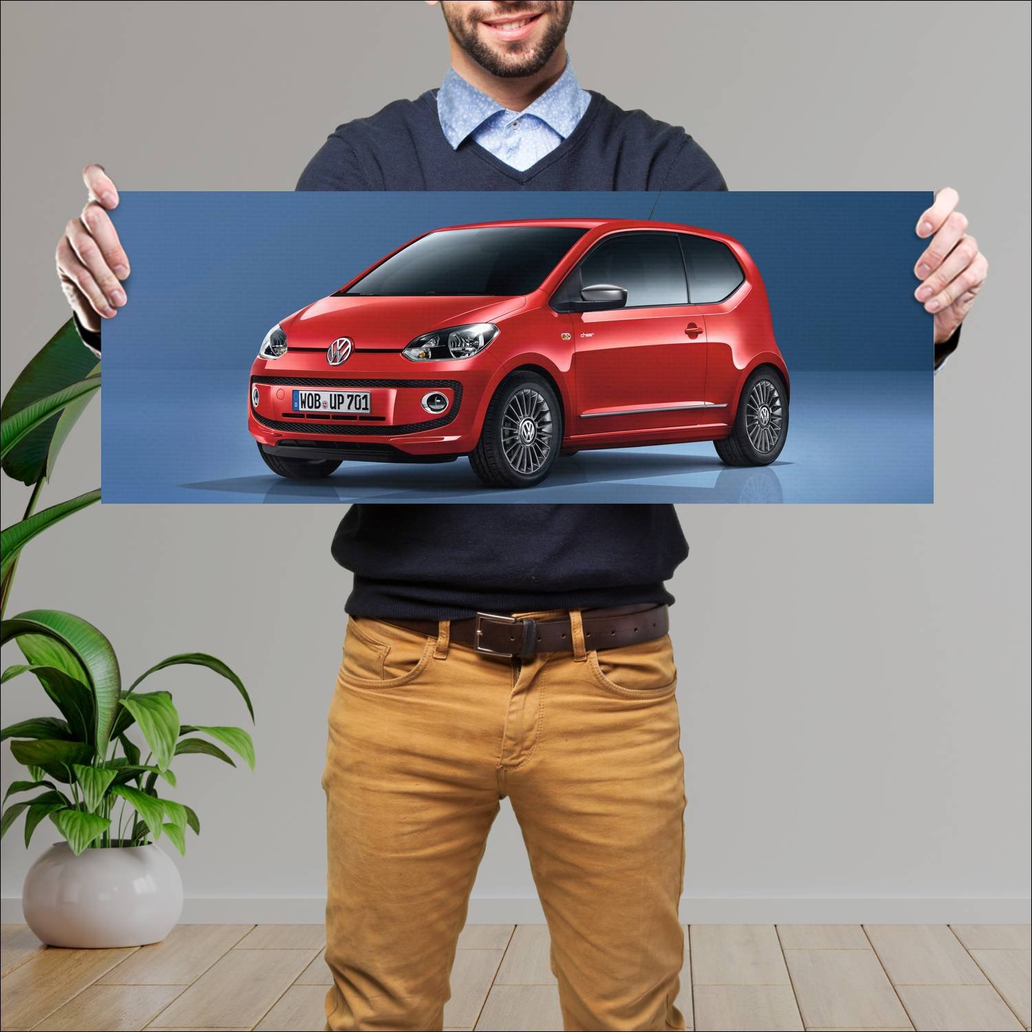 Cuadro grande 30x80cm 2013 volkswagen cheer up 3 d 881 Volkswagen