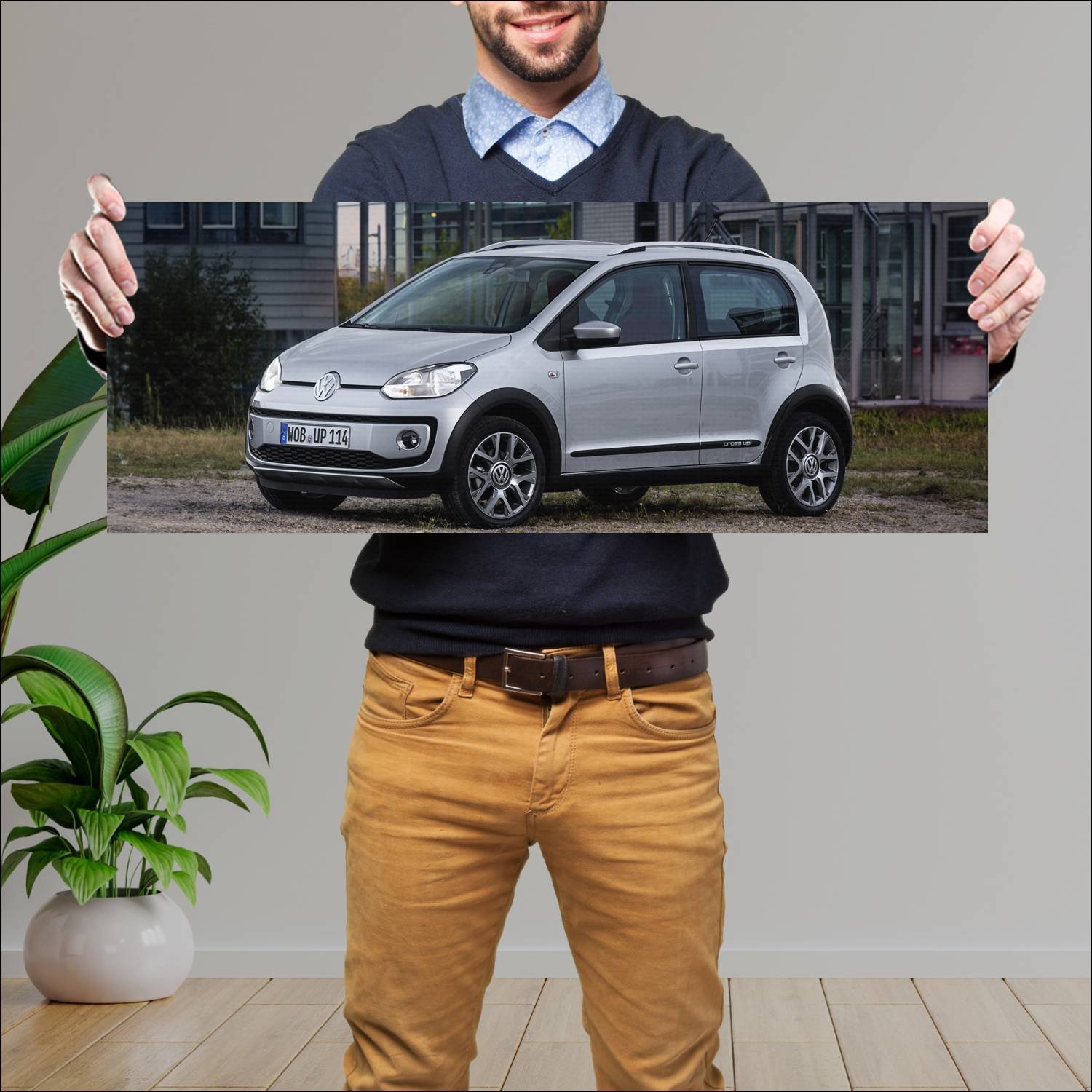 Cuadro grande 30x80cm 2013 volkswagen cross up 440 883 Volkswagen