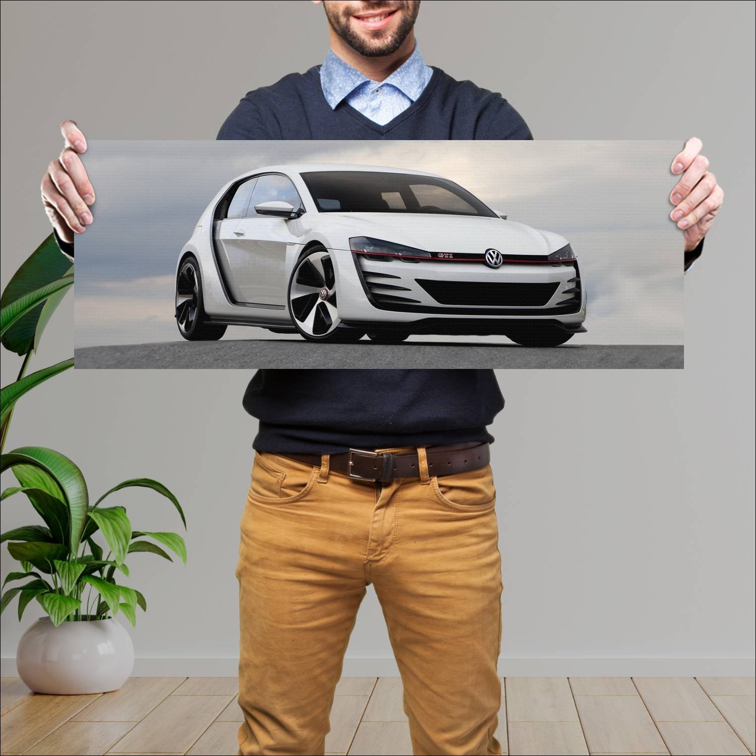 Cuadro grande 30x80cm 2013 volkswagen design visio 886 Volkswagen